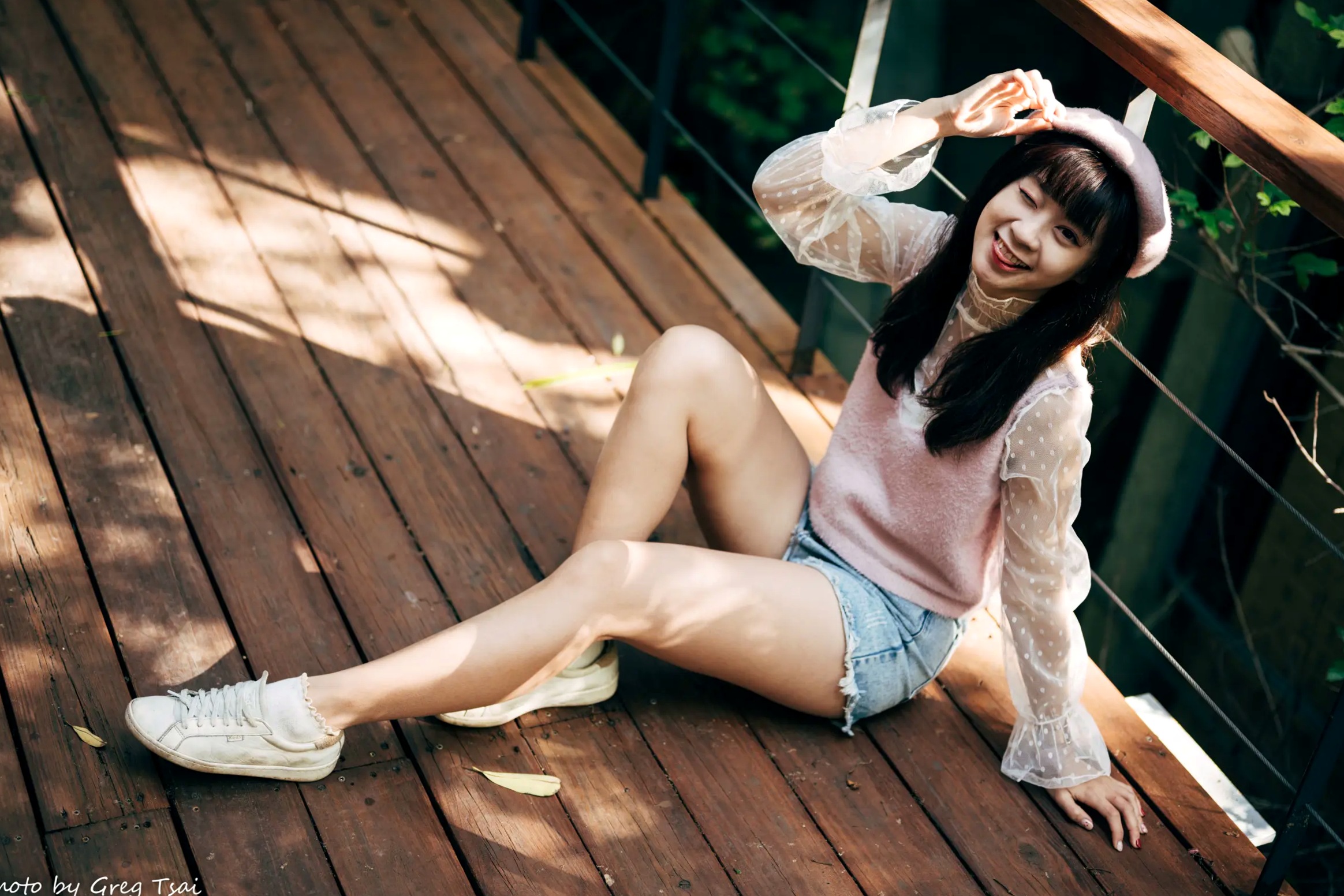 Gallery - 若颖 - 北科大校园青春私房照，清纯学妹校服校园风系列清纯校服治愈系气质私房照 女神私房照_秀色女神 - image 11