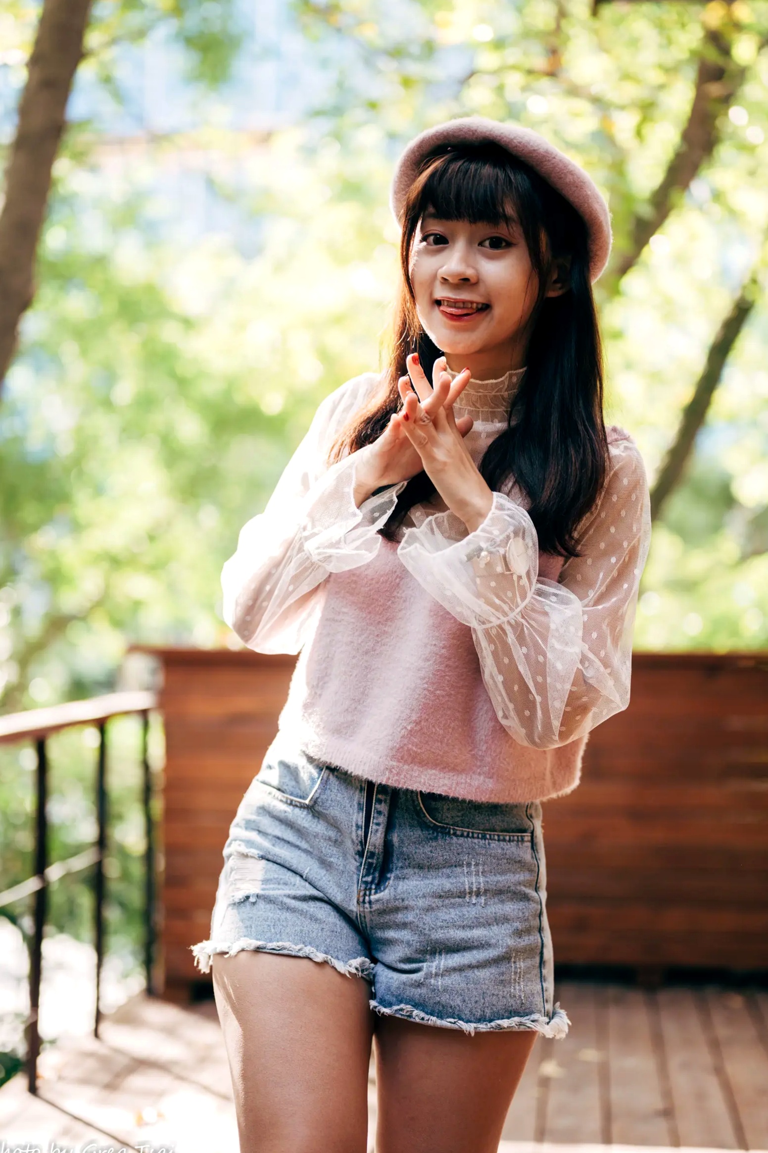 Gallery - 若颖 - 北科大校园青春私房照，清纯学妹校服校园风系列清纯校服治愈系气质私房照 女神私房照_秀色女神 - image 18