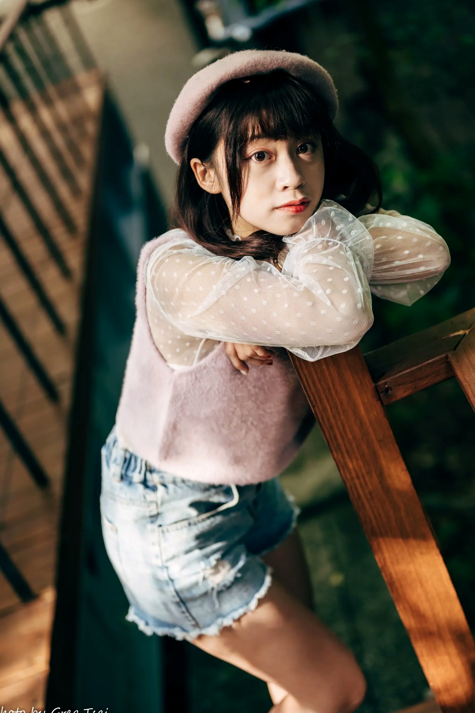 Gallery - 若颖 - 北科大校园青春私房照，清纯学妹校服校园风系列清纯校服治愈系气质私房照 女神私房照_秀色女神 - image 20