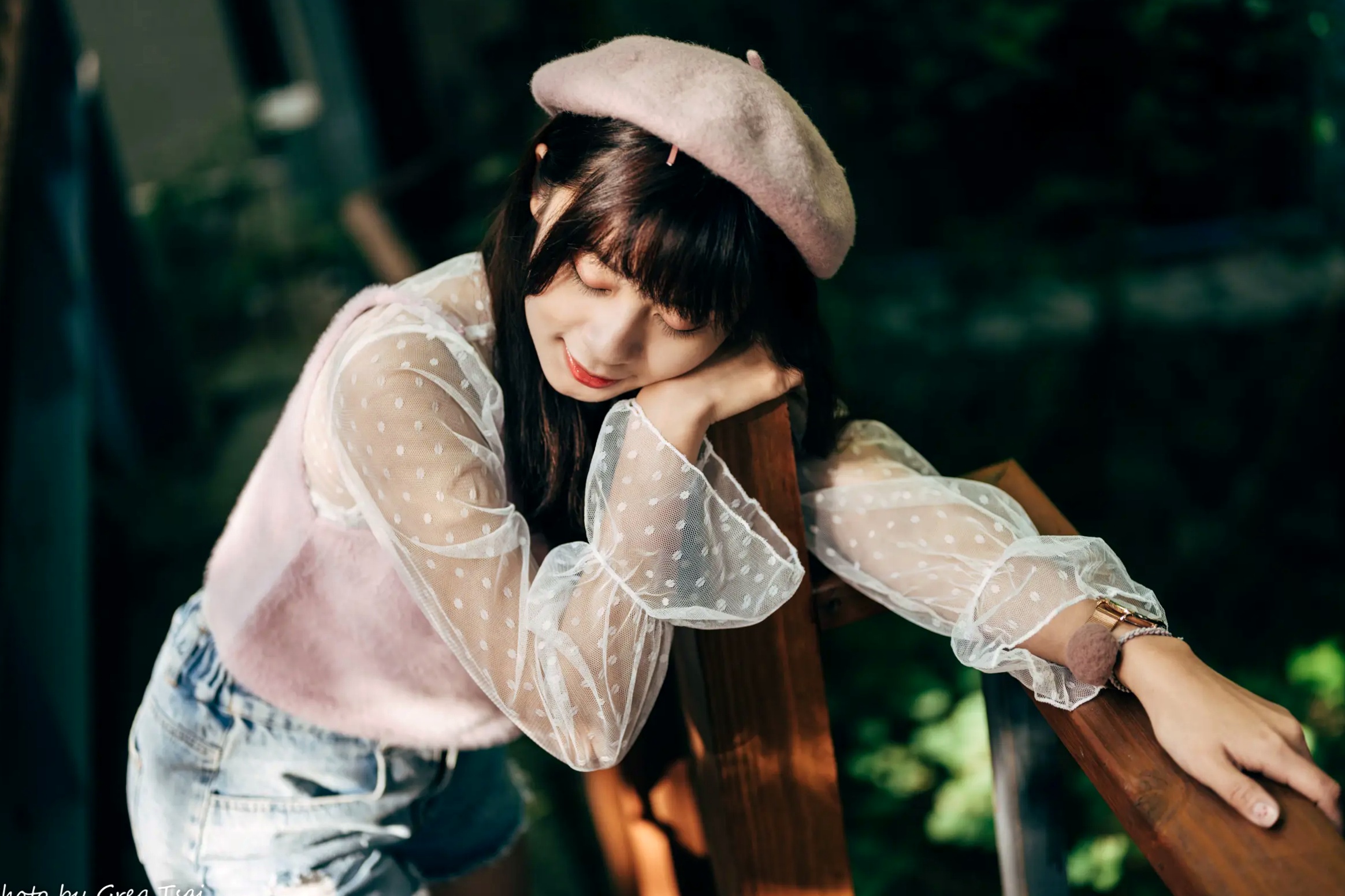 Gallery - 若颖 - 北科大校园青春私房照，清纯学妹校服校园风系列清纯校服治愈系气质私房照 女神私房照_秀色女神 - image 21