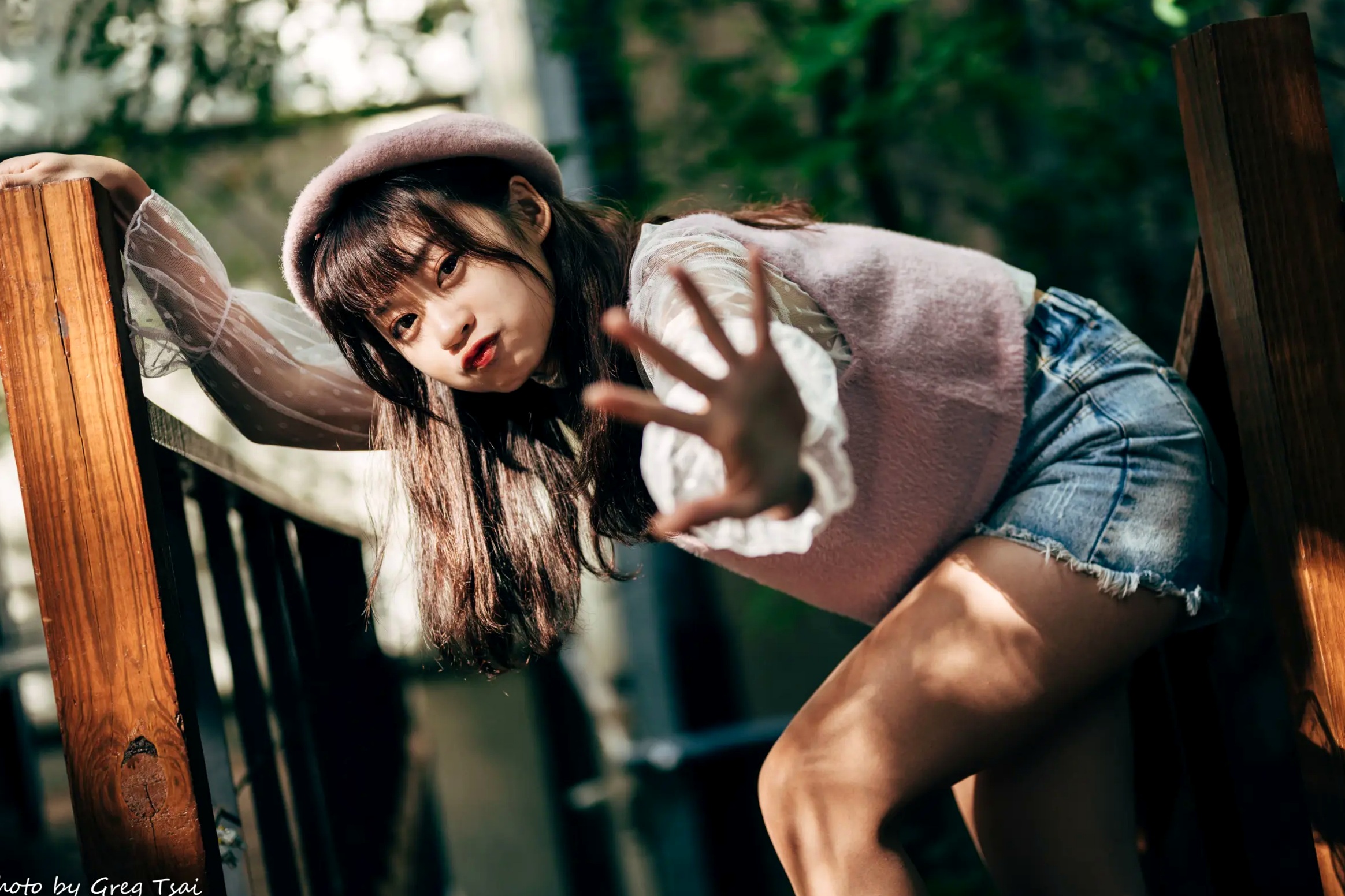 Gallery - 若颖 - 北科大校园青春私房照，清纯学妹校服校园风系列清纯校服治愈系气质私房照 女神私房照_秀色女神 - image 22