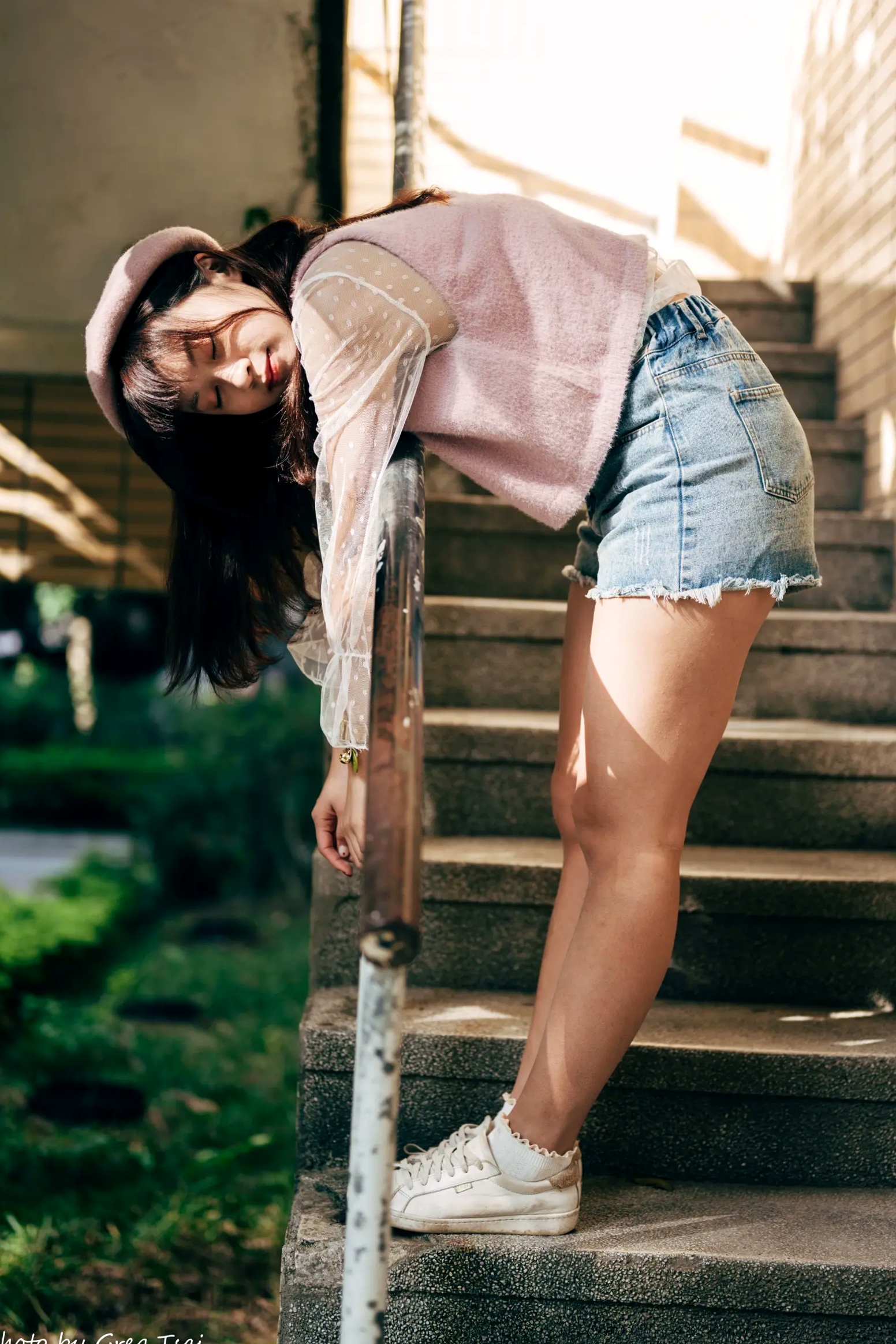 Gallery - 若颖 - 北科大校园青春私房照，清纯学妹校服校园风系列清纯校服治愈系气质私房照 女神私房照_秀色女神 - image 30