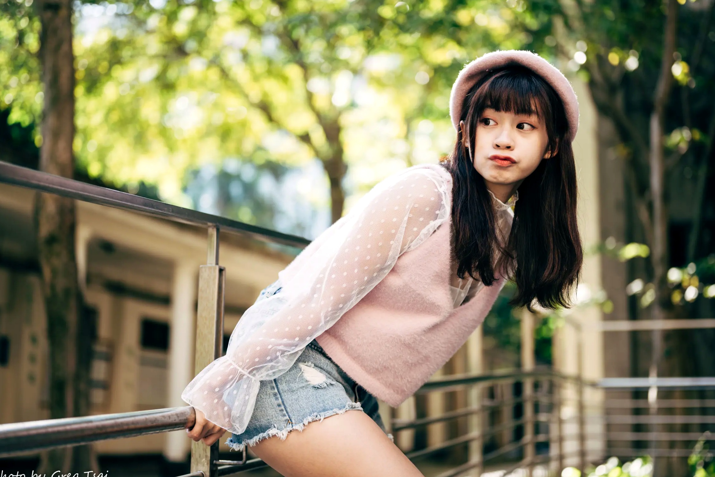 Gallery - 若颖 - 北科大校园青春私房照，清纯学妹校服校园风系列清纯校服治愈系气质私房照 女神私房照_秀色女神 - image 41