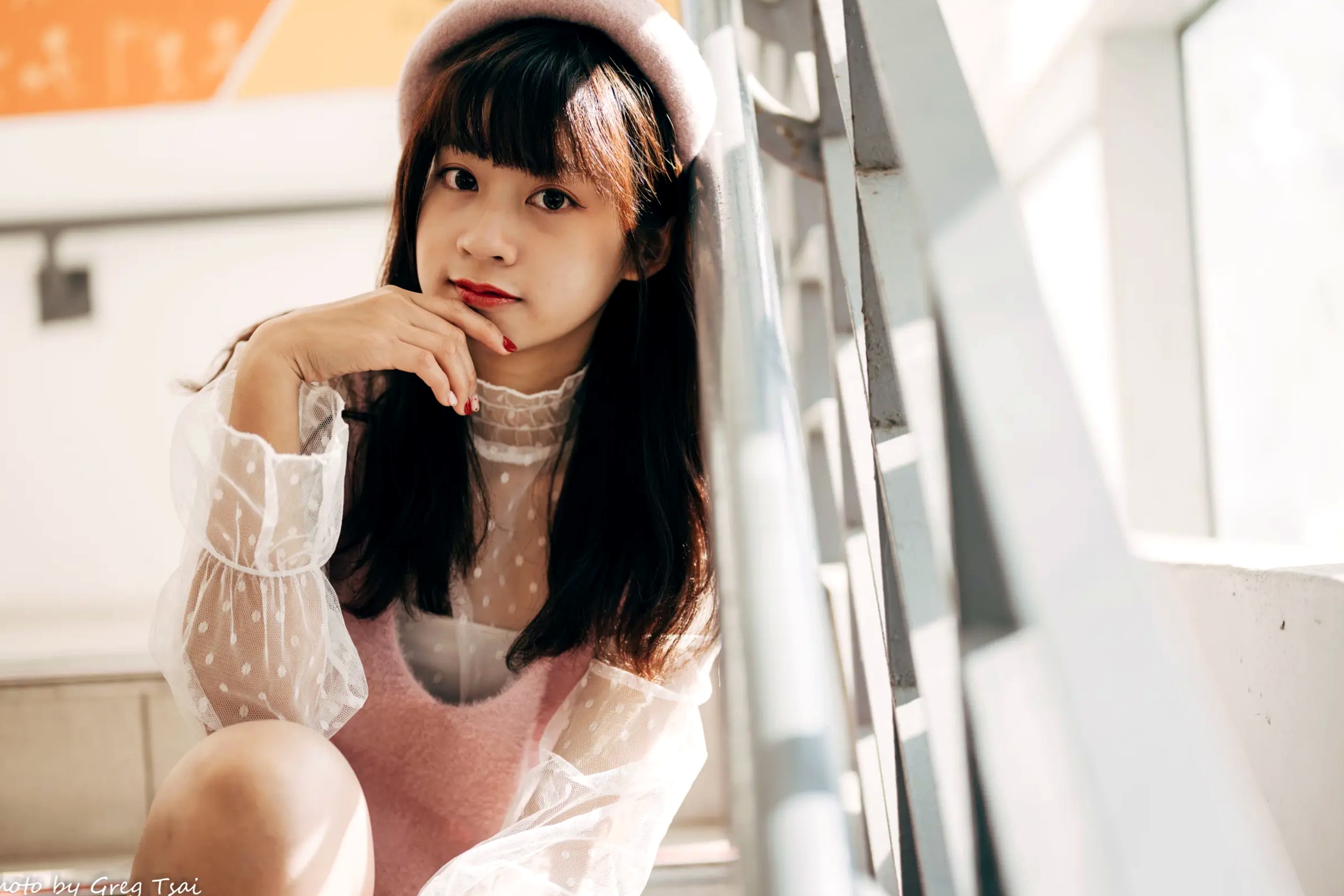 Gallery - 若颖 - 北科大校园青春私房照，清纯学妹校服校园风系列清纯校服治愈系气质私房照 女神私房照_秀色女神 - image 52