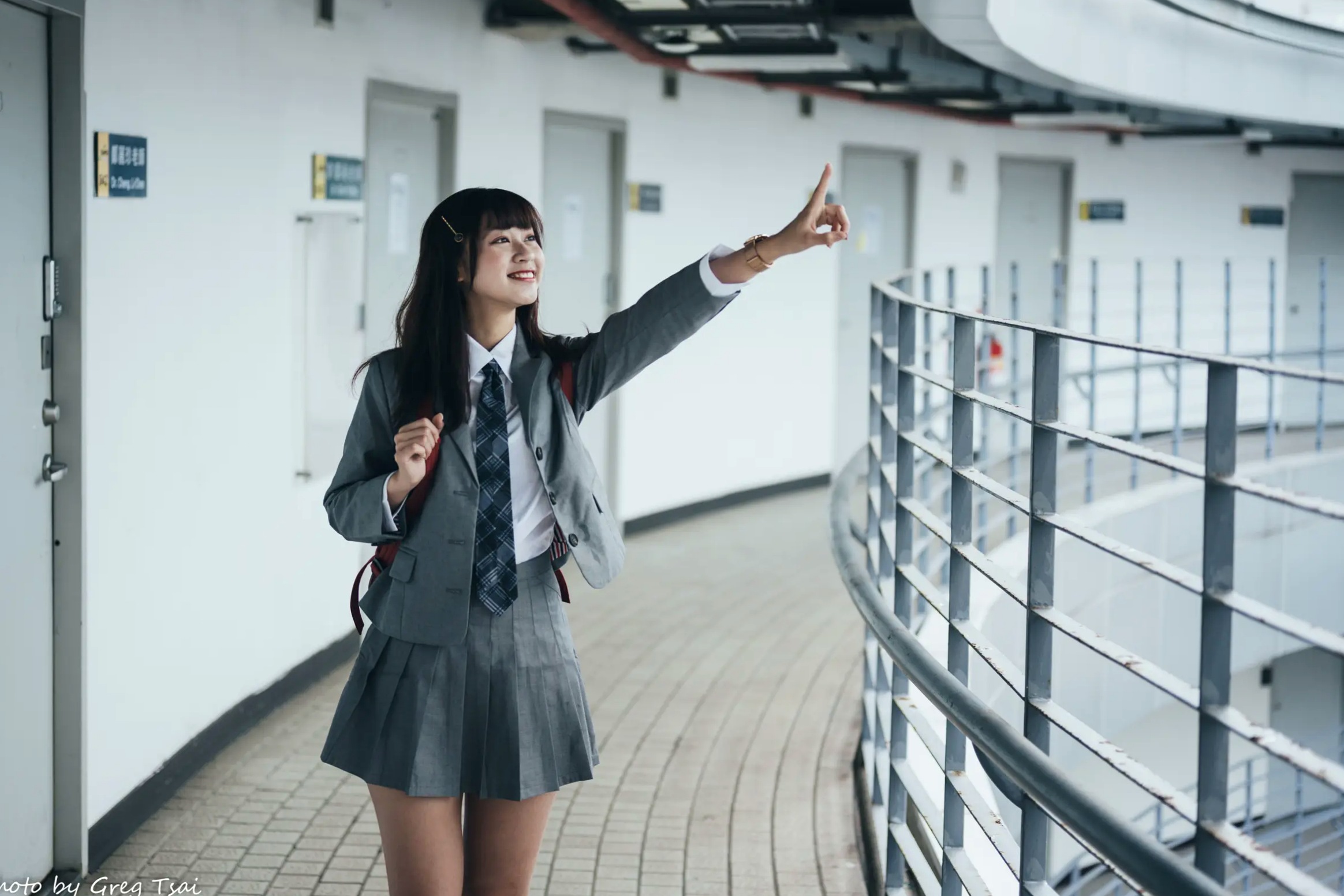 Gallery - 若颖 - 北科大校园青春私房照，清纯学妹校服校园风系列清纯校服治愈系气质私房照 女神私房照_秀色女神 - image 78