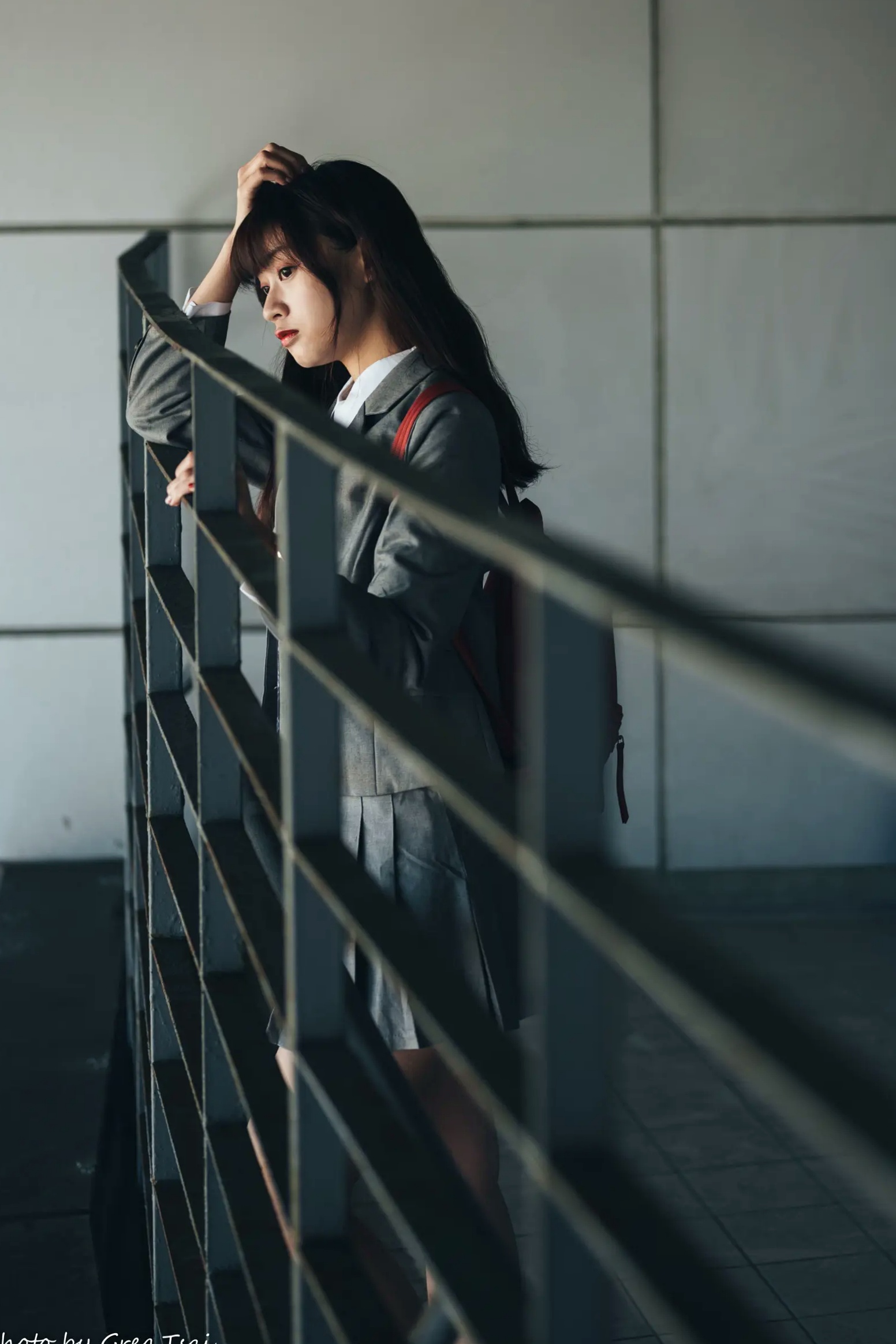 Gallery - 若颖 - 北科大校园青春私房照，清纯学妹校服校园风系列清纯校服治愈系气质私房照 女神私房照_秀色女神 - image 81