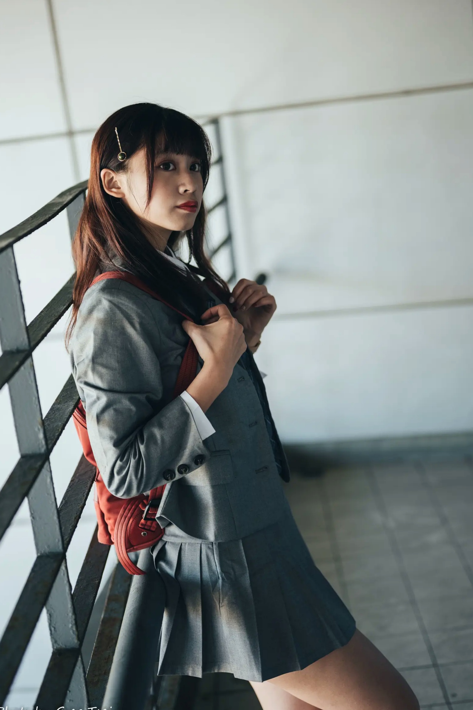 Gallery - 若颖 - 北科大校园青春私房照，清纯学妹校服校园风系列清纯校服治愈系气质私房照 女神私房照_秀色女神 - image 83