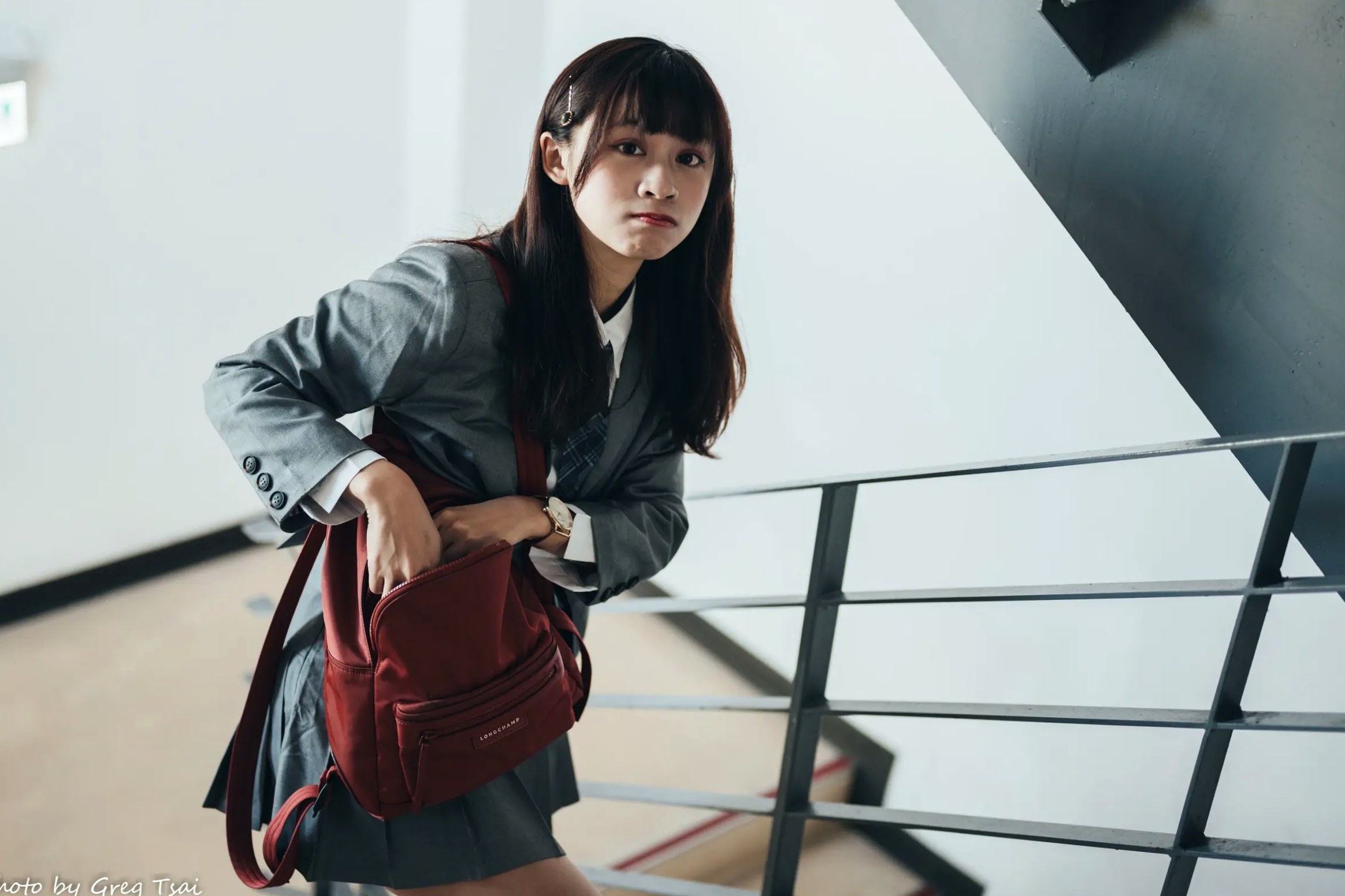Gallery - 若颖 - 北科大校园青春私房照，清纯学妹校服校园风系列清纯校服治愈系气质私房照 女神私房照_秀色女神 - image 85