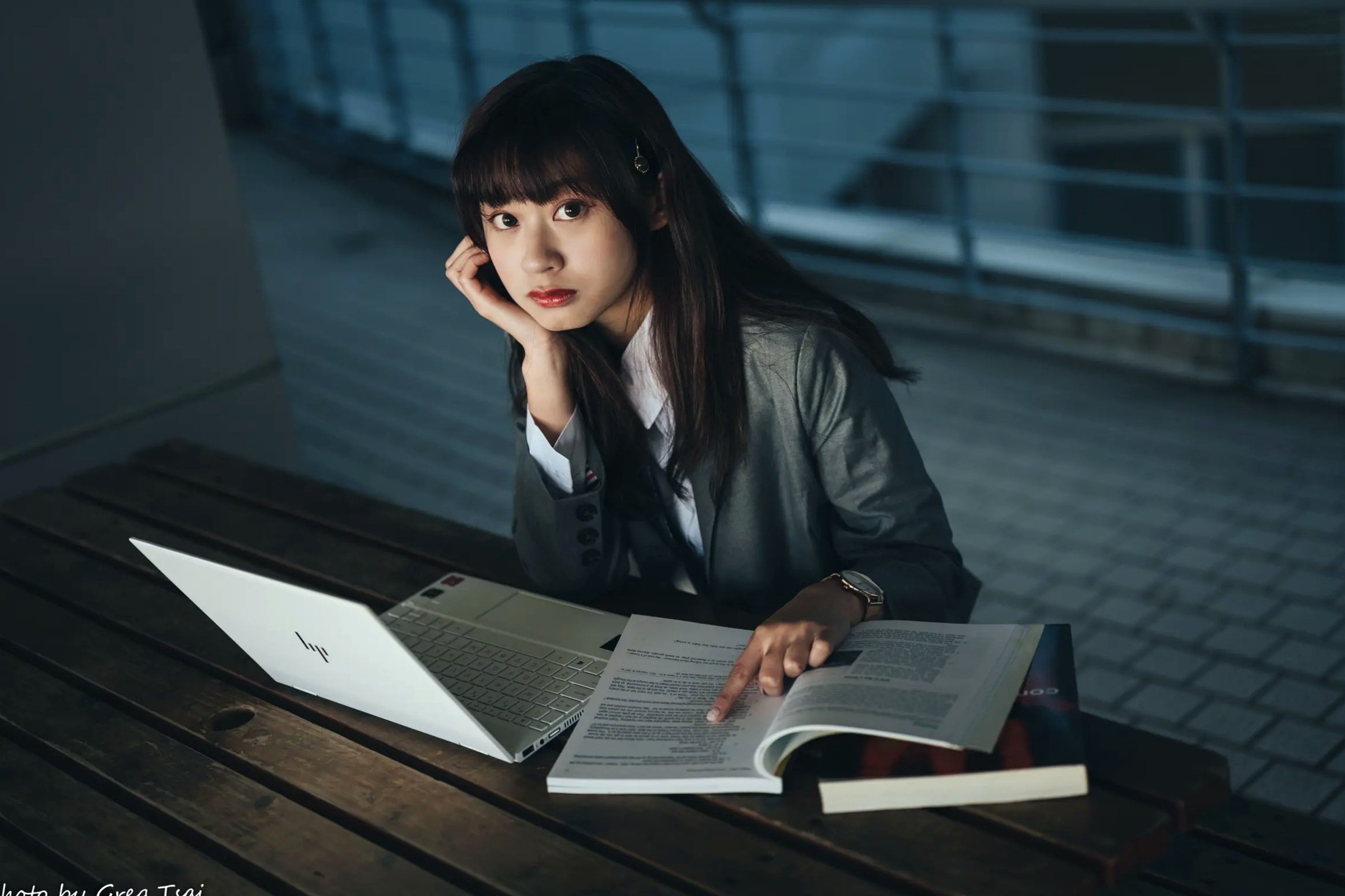 Gallery - 若颖 - 北科大校园青春私房照，清纯学妹校服校园风系列清纯校服治愈系气质私房照 女神私房照_秀色女神 - image 92