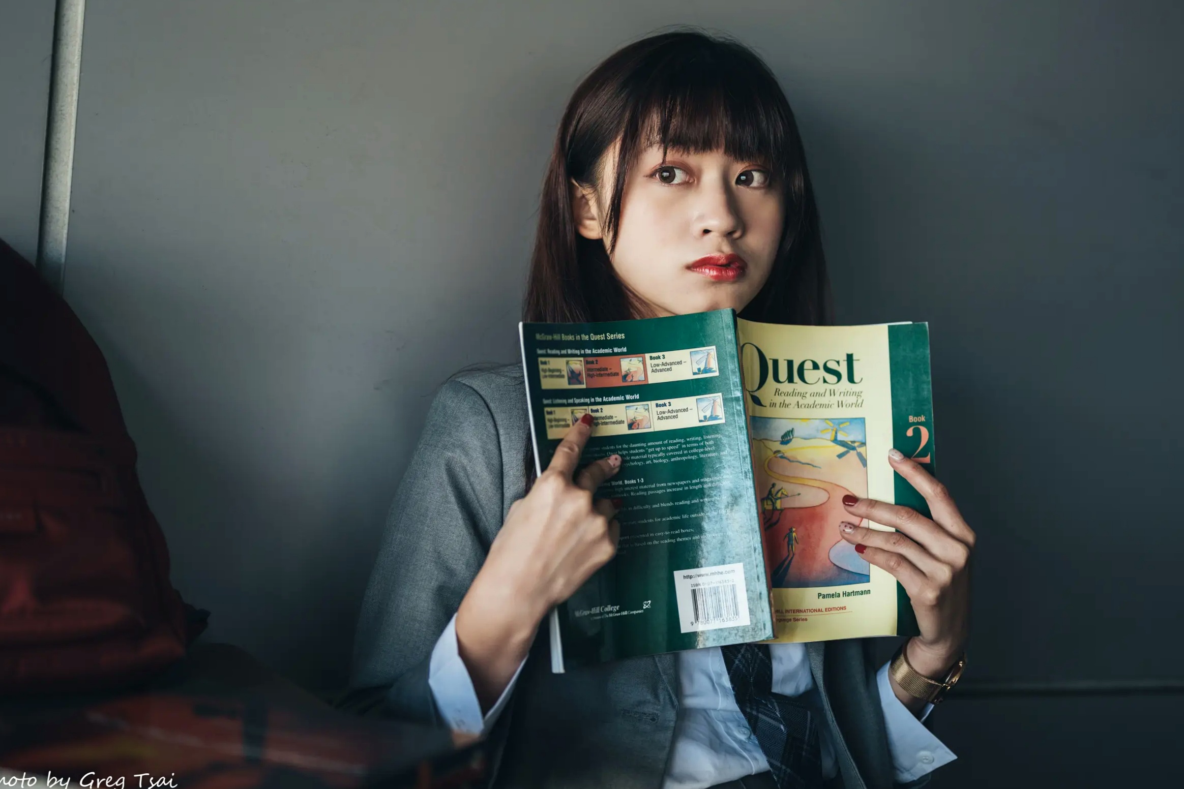 Gallery - 若颖 - 北科大校园青春私房照，清纯学妹校服校园风系列清纯校服治愈系气质私房照 女神私房照_秀色女神 - image 111