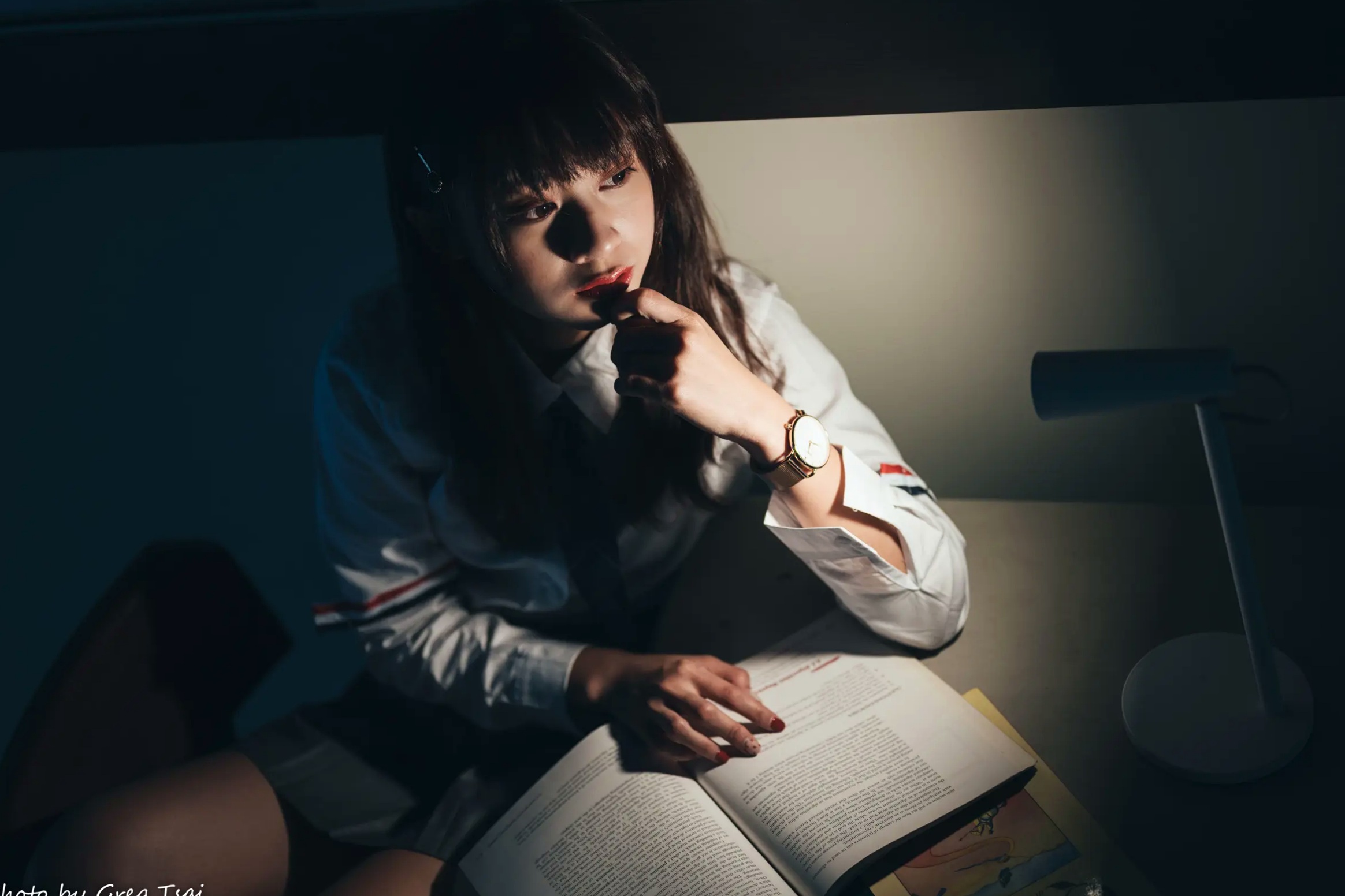 Gallery - 若颖 - 北科大校园青春私房照，清纯学妹校服校园风系列清纯校服治愈系气质私房照 女神私房照_秀色女神 - image 117