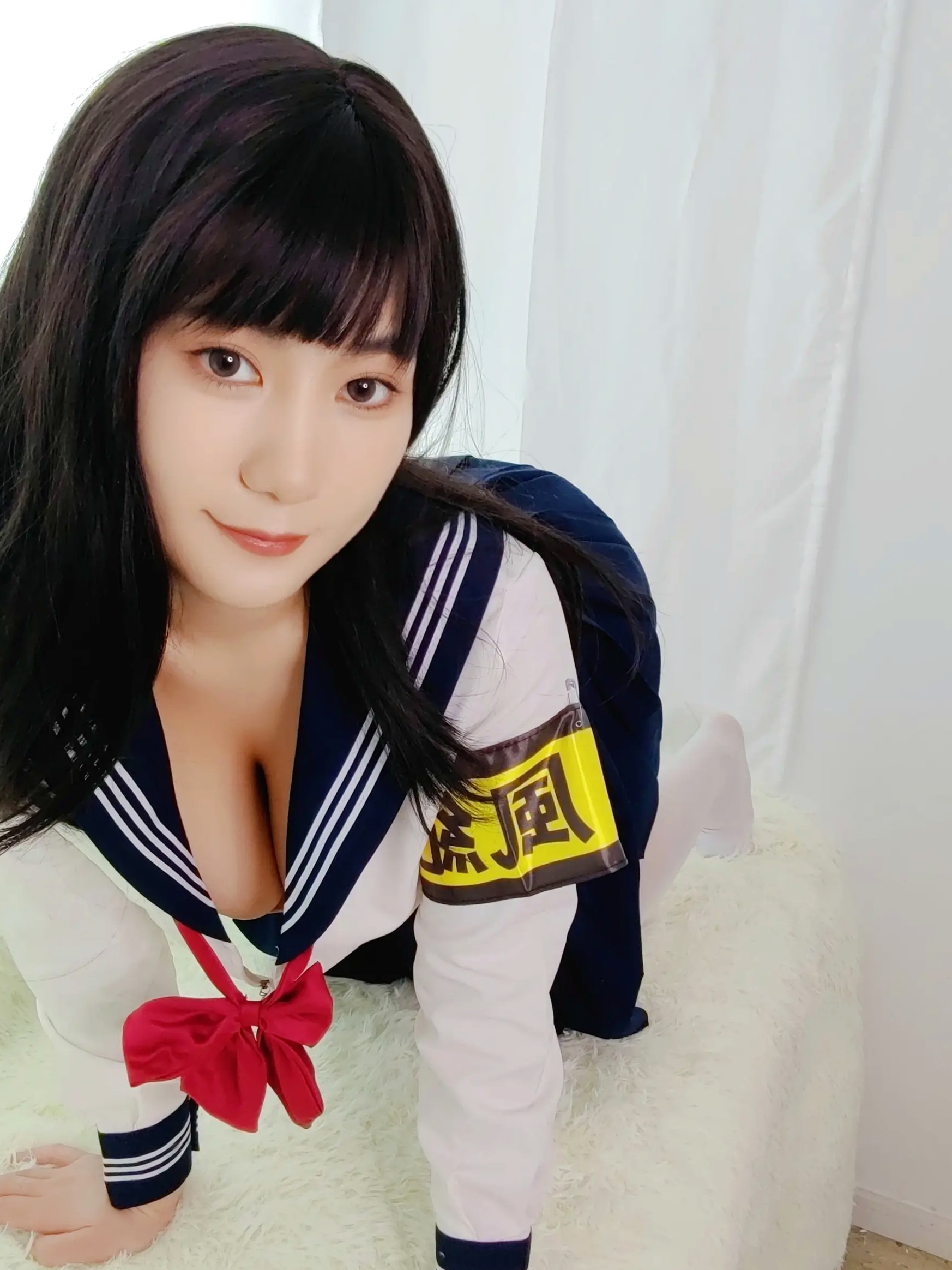 Gallery - 星澜是澜澜叫澜妹呀 - 风纪委员制服诱惑，校服下的极致好身材，清纯与大尺度的私房写真 [49P]制服校服诱惑性感私房照 女神私房照_秀色女神 - image 3