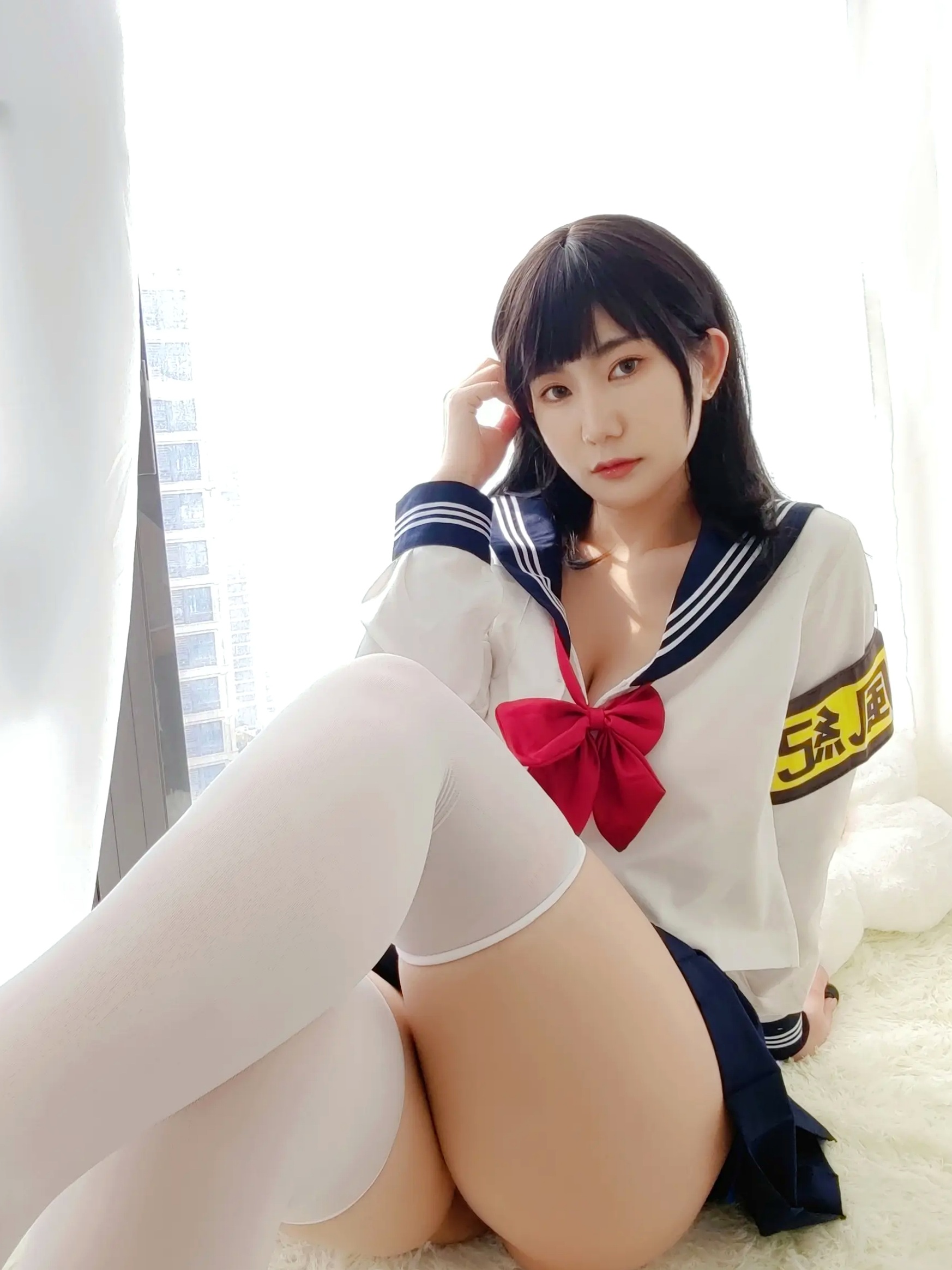 Gallery - 星澜是澜澜叫澜妹呀 - 风纪委员制服诱惑，校服下的极致好身材，清纯与大尺度的私房写真 [49P]制服校服诱惑性感私房照 女神私房照_秀色女神 - image 6