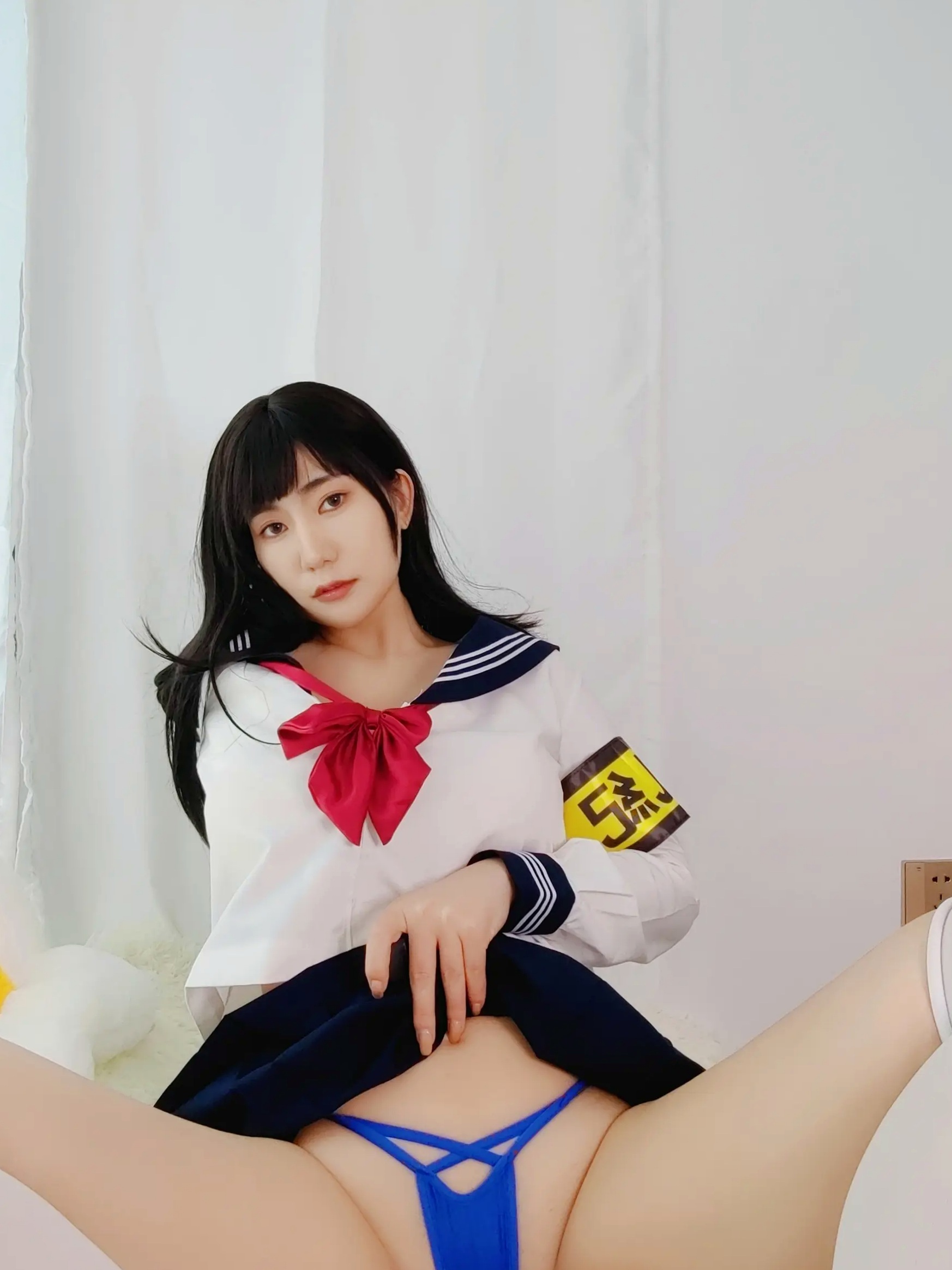 Gallery - 星澜是澜澜叫澜妹呀 - 风纪委员制服诱惑，校服下的极致好身材，清纯与大尺度的私房写真 [49P]制服校服诱惑性感私房照 女神私房照_秀色女神 - image 24