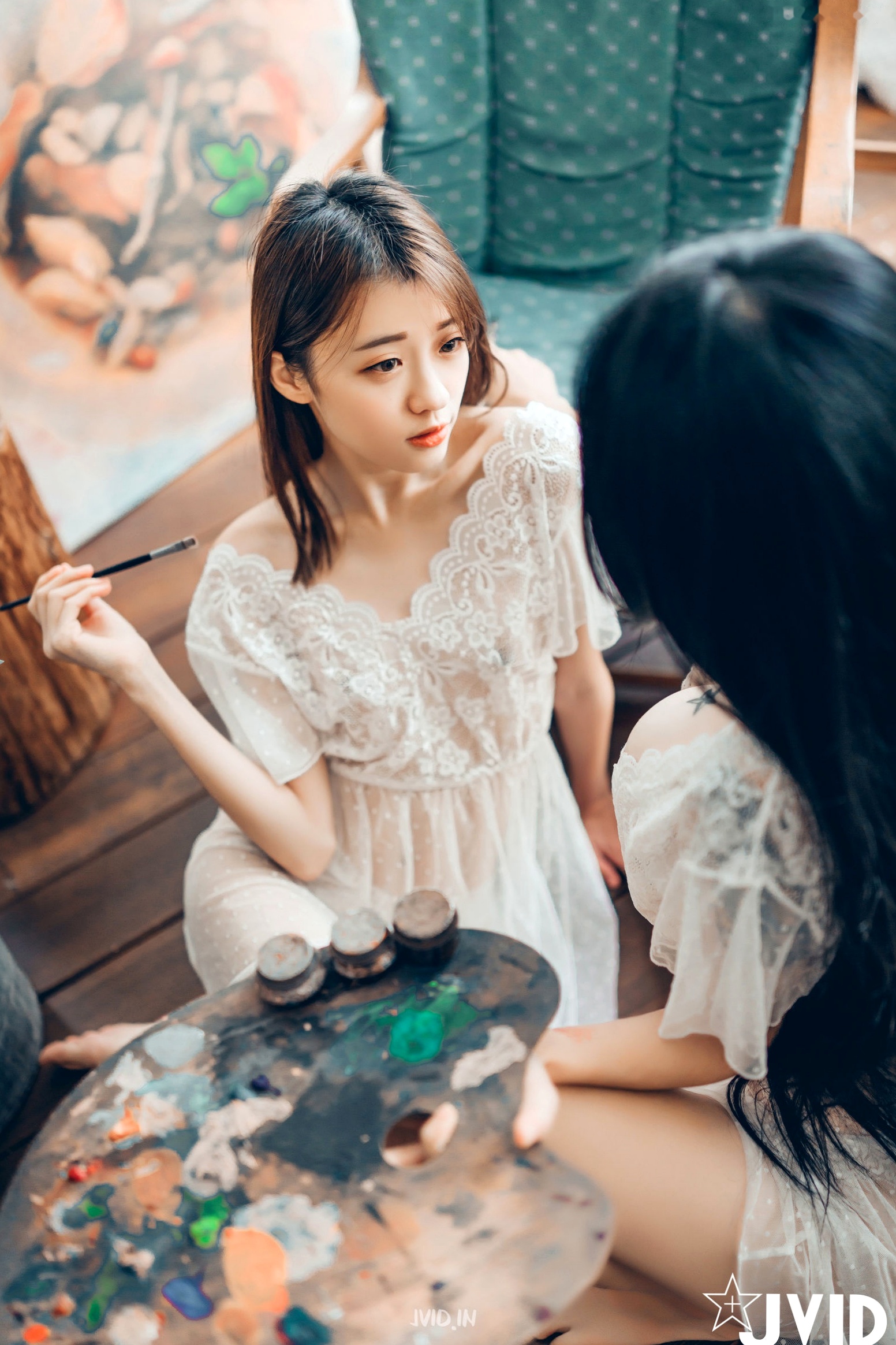 Gallery - JVID-飘飘-妍妍-百合花神の美少女-绝美私房摄影-大尺度百合互动-辰辰特别客串-性感视觉盛宴JVID性感诱惑私房照大尺度尤物 女神私房照_秀色女神 - image 13