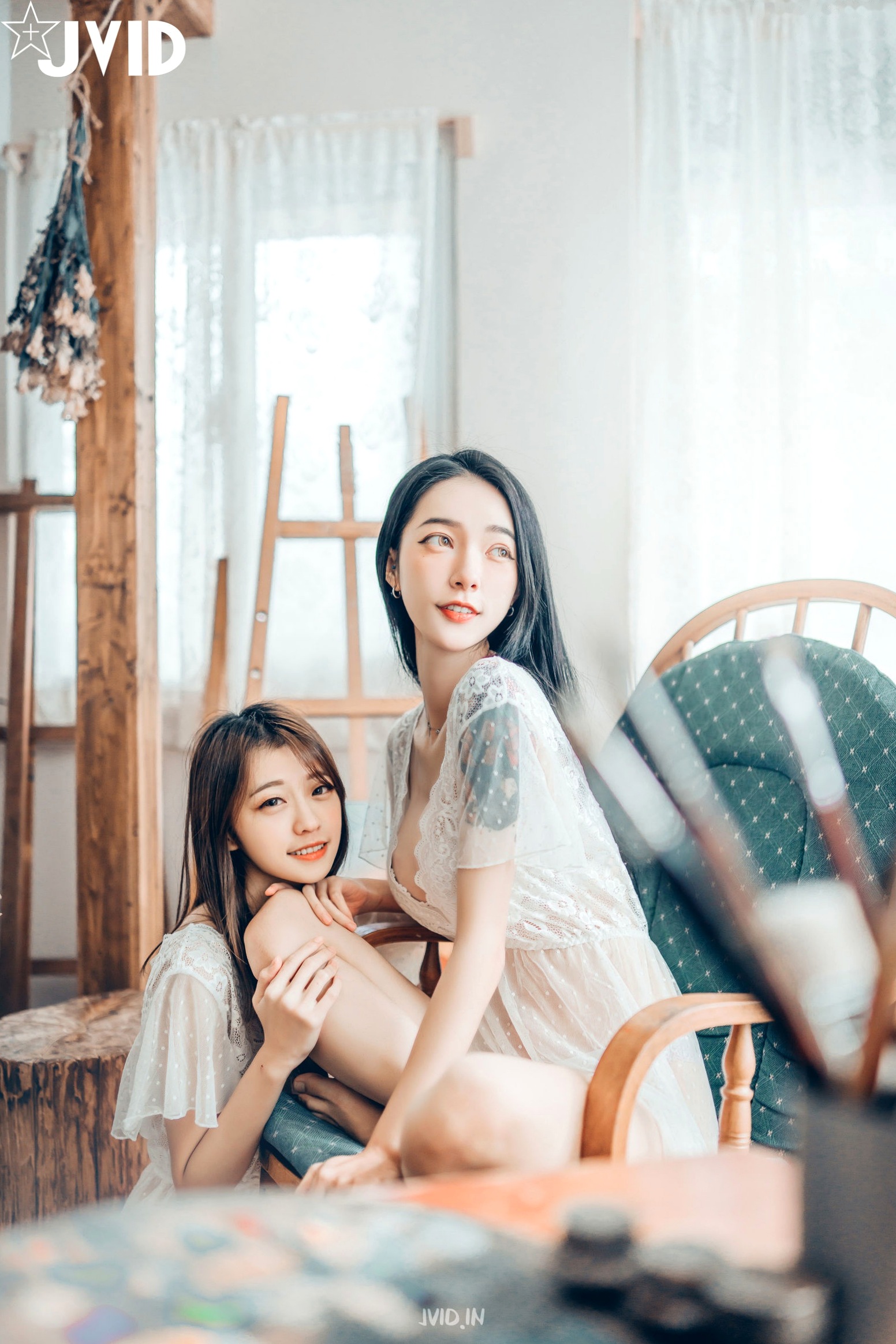 Gallery - JVID-飘飘-妍妍-百合花神の美少女-绝美私房摄影-大尺度百合互动-辰辰特别客串-性感视觉盛宴JVID性感诱惑私房照大尺度尤物 女神私房照_秀色女神 - image 15