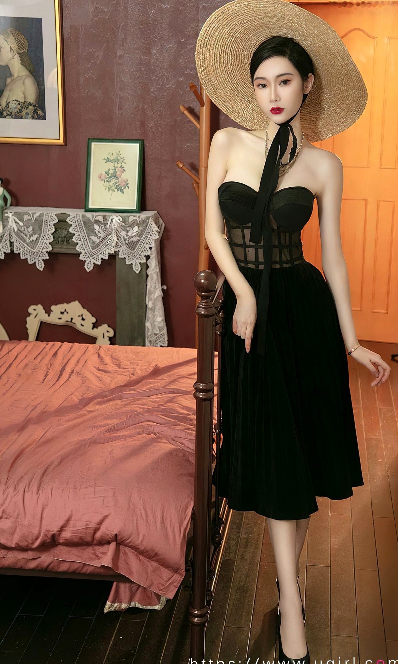 Gallery - UGirlsApp尤果圈 - Chiness Model 爱尤物 - Love Beauty -2679模特 - model合辑《醉思》：室内私房写真，极致诱惑连体衣与蕾丝黑裙展现绝美曲线爱尤物 - Love Beauty 性感诱惑私房照尤果网 - Chiness Model 波涛胸涌 女神私房照_秀色女神 - image 24