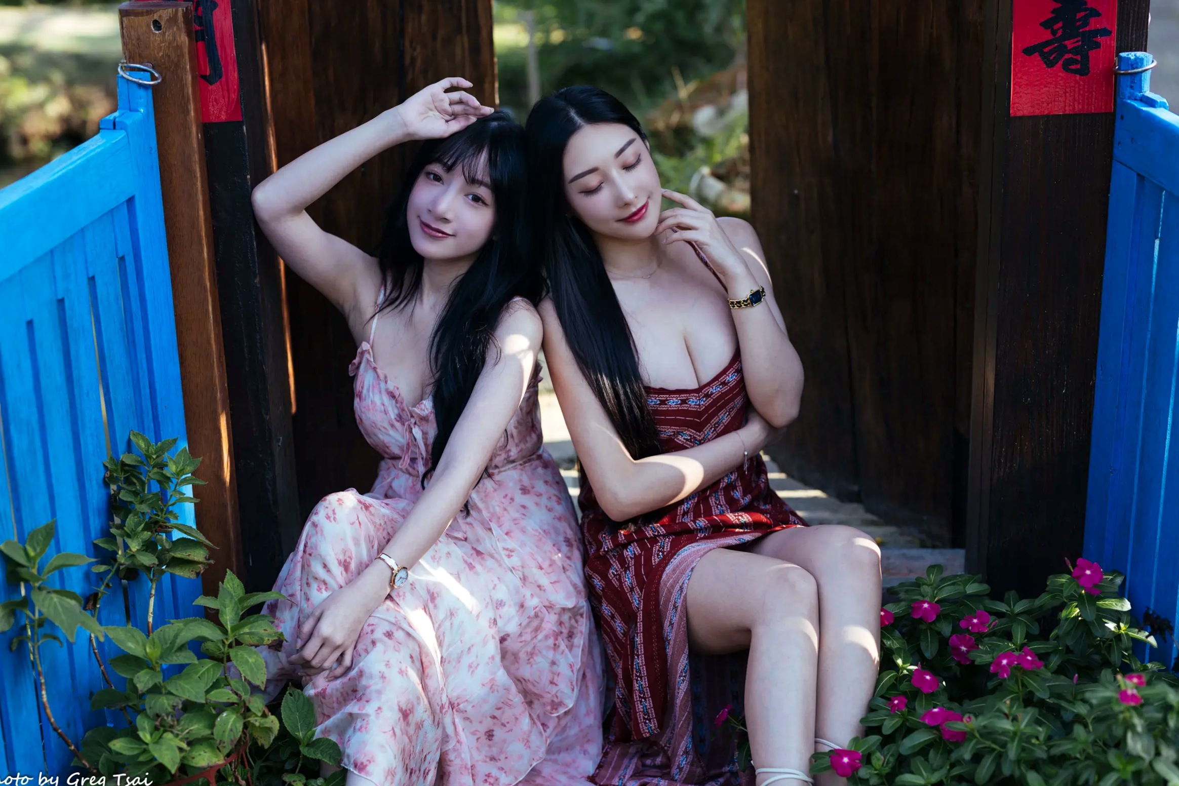 Gallery - 《轩颖小葵 - 桃园》户外清新写真，气质女神唯美秋千，自然风光下的迷人时刻[109P]户外气质清新治愈系女神 女神私房照_秀色女神 - image 3