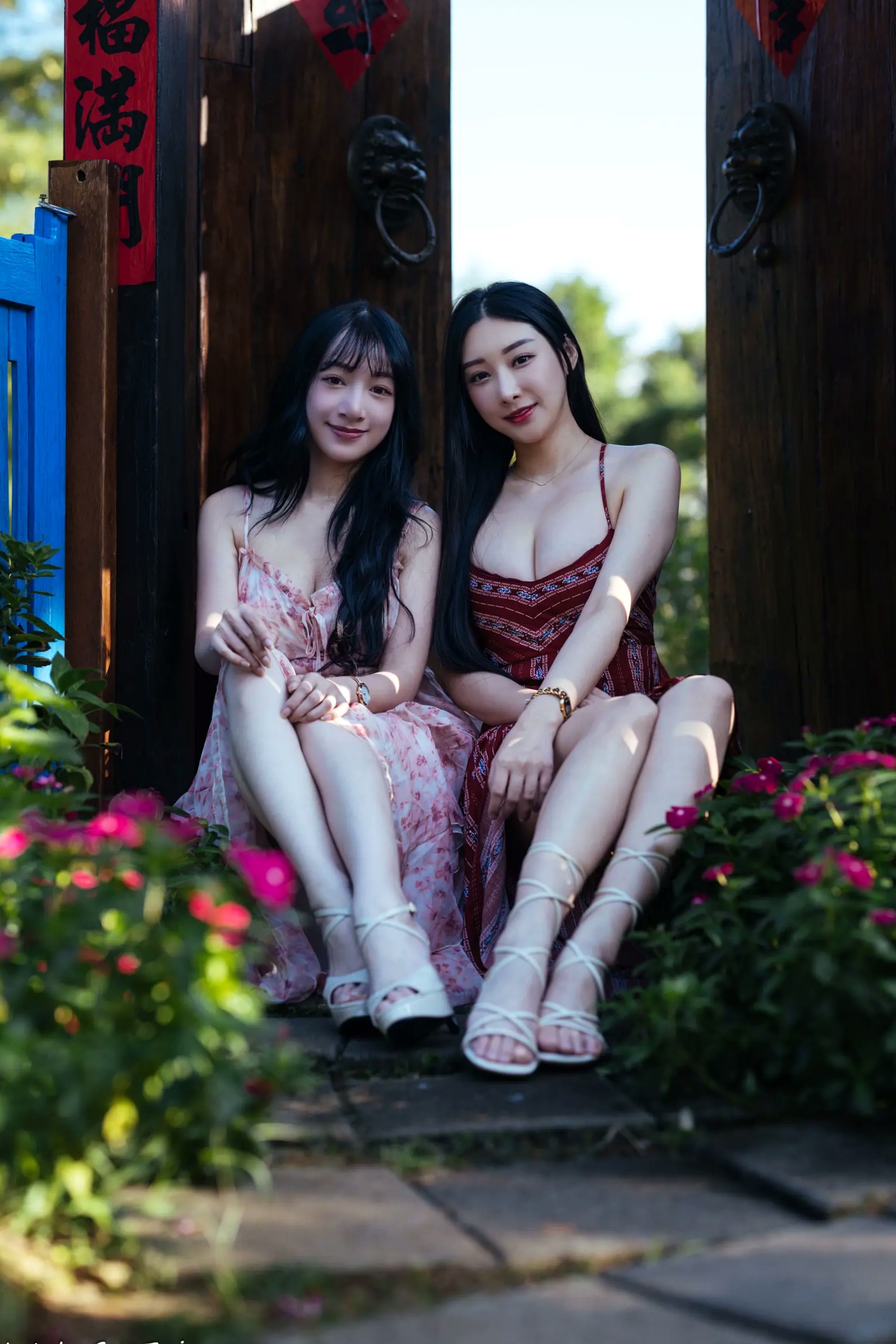 Gallery - 《轩颖小葵 - 桃园》户外清新写真，气质女神唯美秋千，自然风光下的迷人时刻[109P]户外气质清新治愈系女神 女神私房照_秀色女神 - image 6