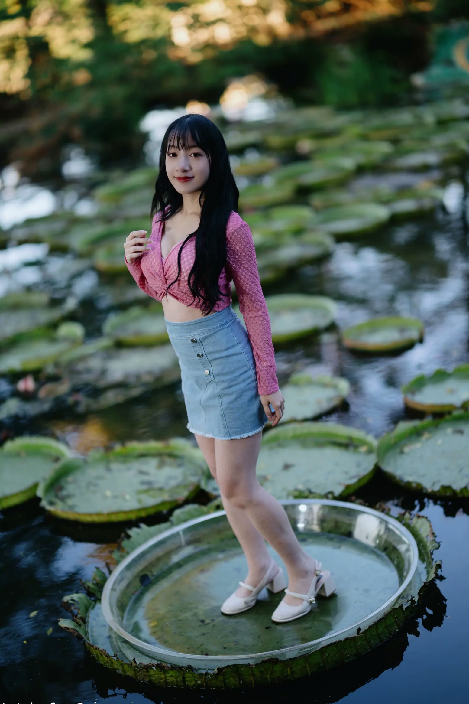 Gallery - 《轩颖小葵 - 桃园》户外清新写真，气质女神唯美秋千，自然风光下的迷人时刻[109P]户外气质清新治愈系女神 女神私房照_秀色女神 - image 62