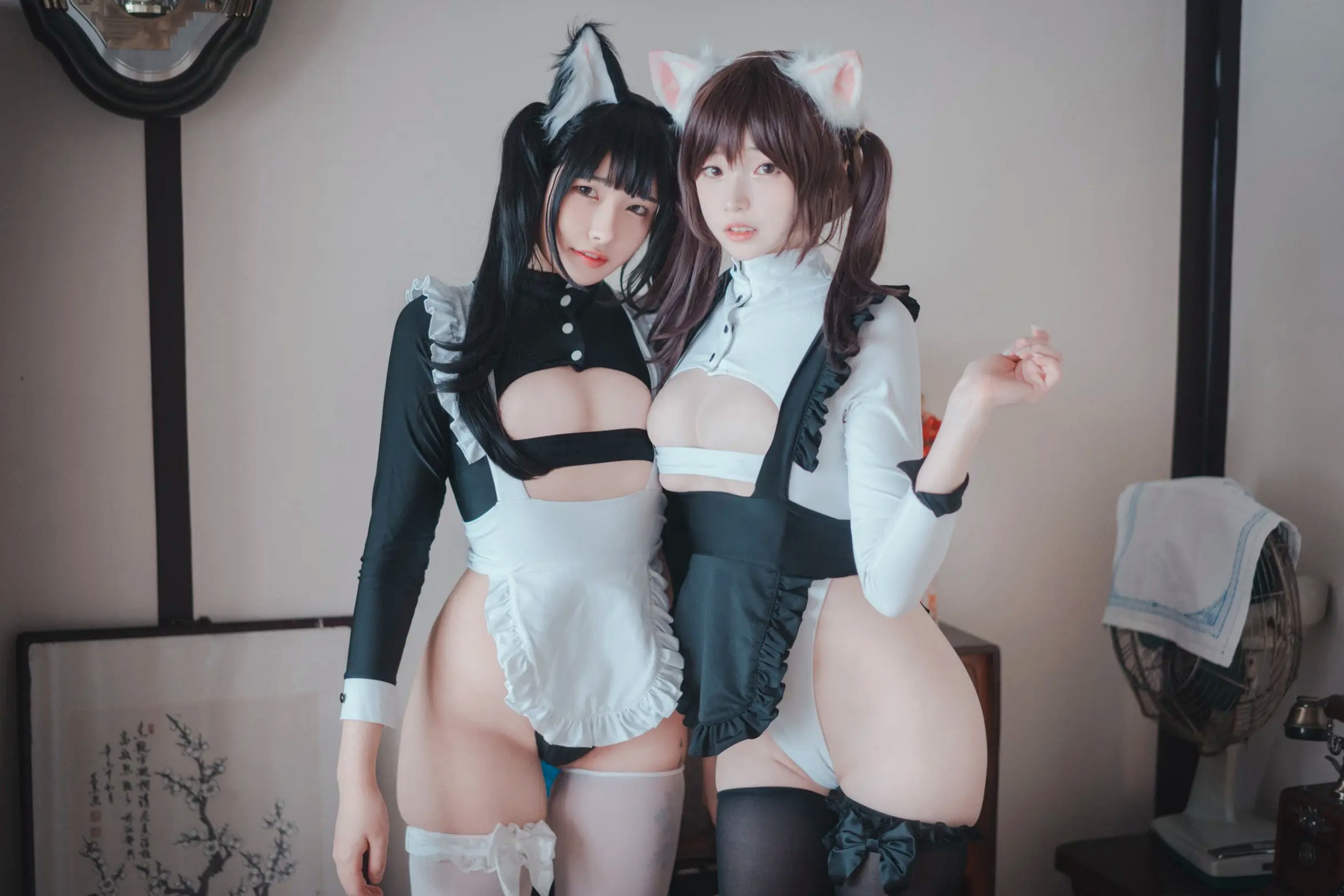 Gallery - Sonson(??) Maid Mansion 双人猫耳女仆制服Cosplay室内书房性感私房写真[153P]角色扮演制服萌系性感私房照 女神私房照_秀色女神 - image 118