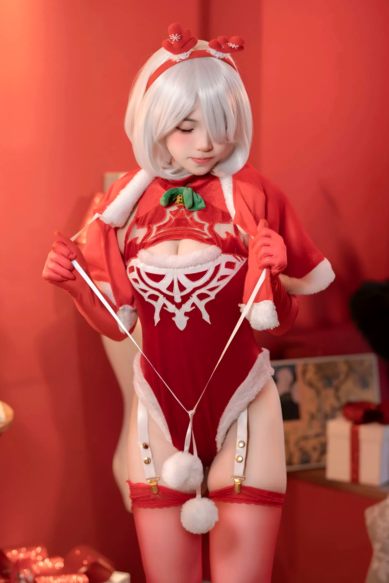 Gallery - Bangni邦尼 圣诞尼尔 红裙御姐 [132P] 女神私房照_秀色女神 - image 28