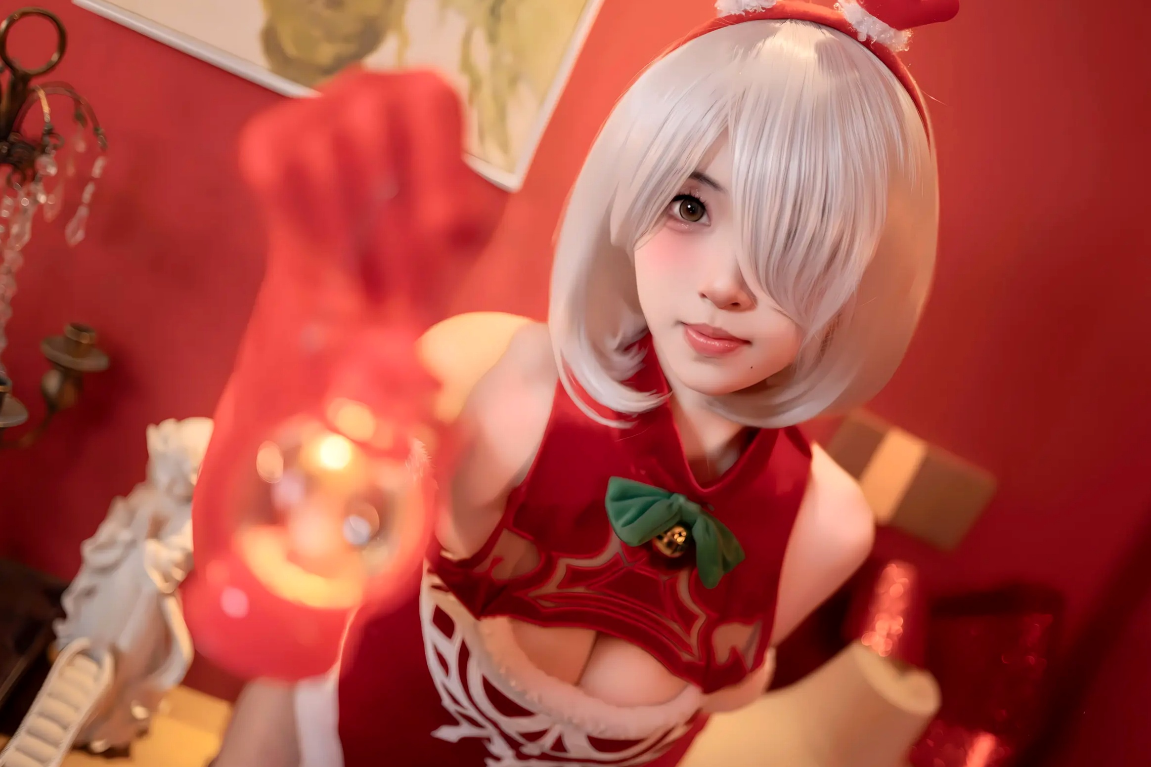 Gallery - Bangni邦尼 圣诞尼尔 红裙御姐 [132P] 女神私房照_秀色女神 - image 50