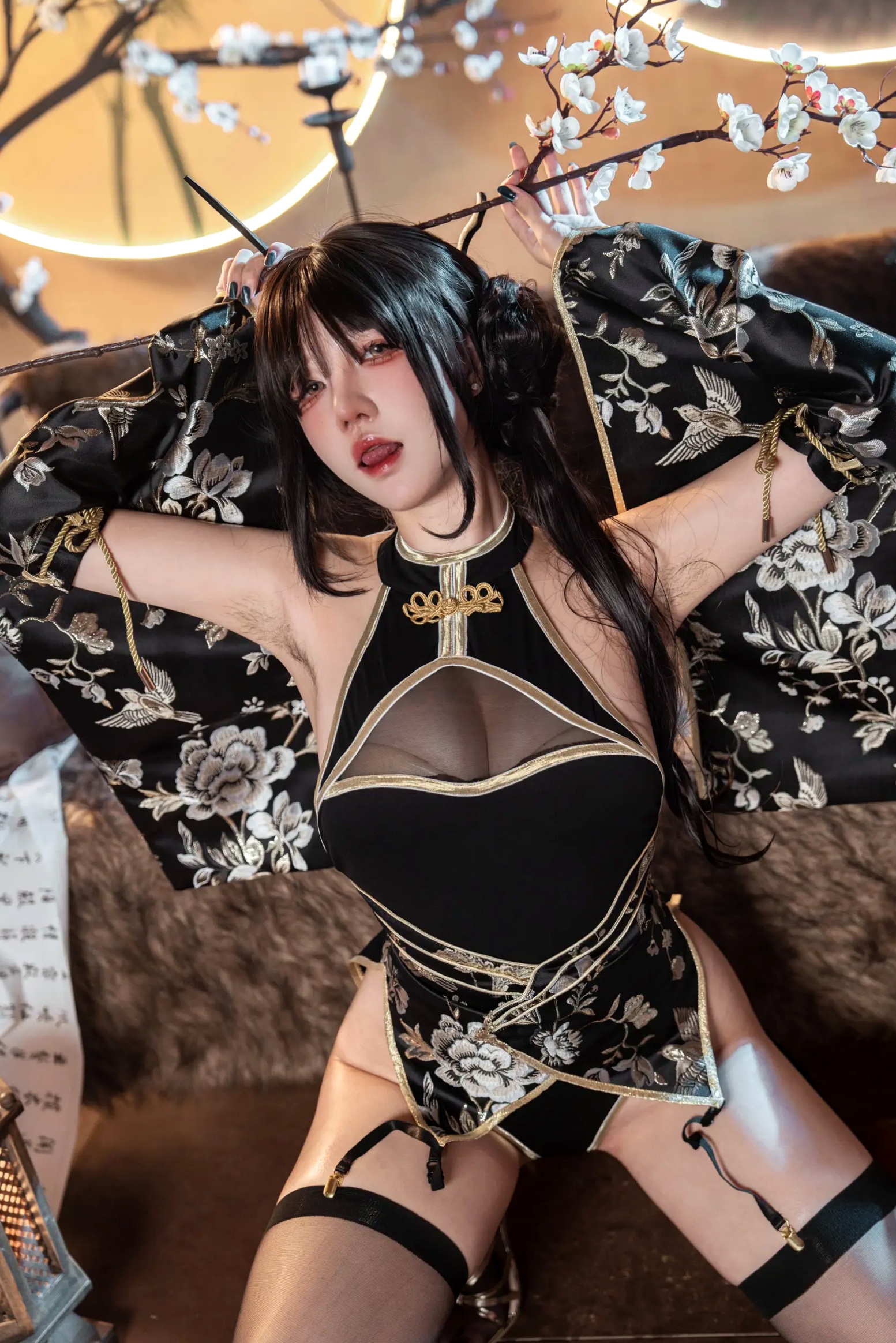 Gallery - 阿薰kaOri - 如烟 [94P] 改良旗袍古风私房照，国风韵味与极致性感完美结合，高冷气质女神制服诱惑系列性感角色扮演旗袍私房照气质 女神私房照_秀色女神 - image 9