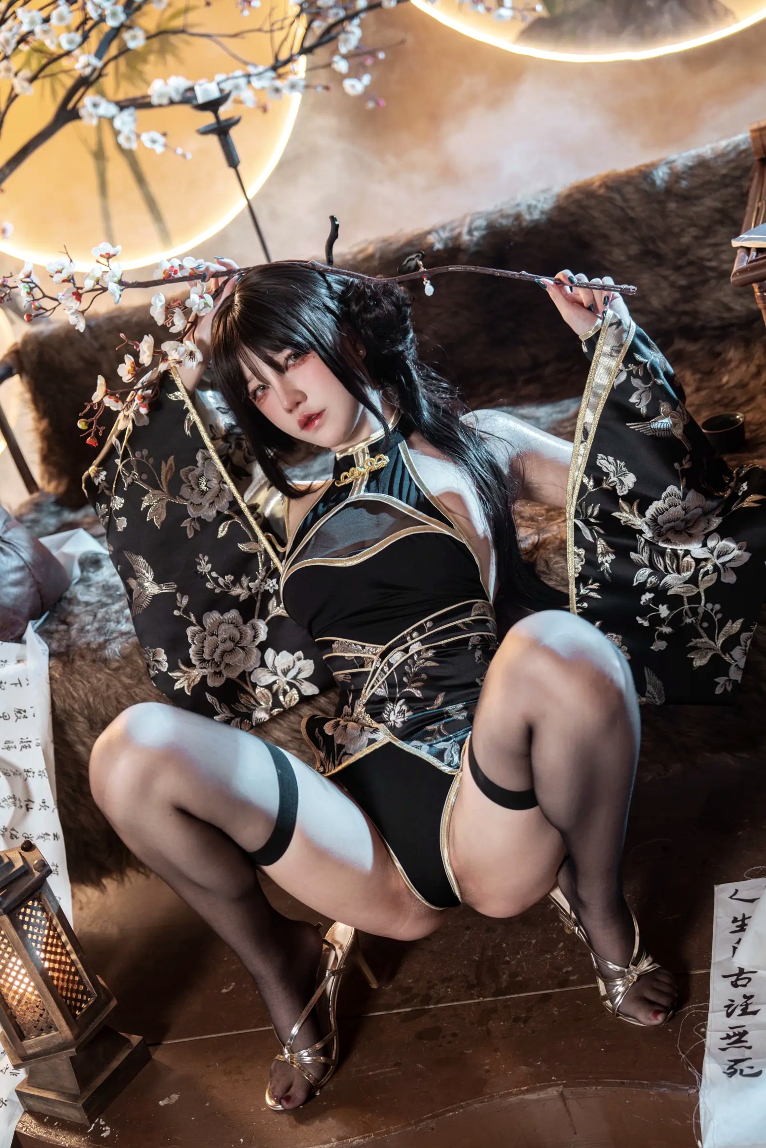 Gallery - 阿薰kaOri - 如烟 [94P] 改良旗袍古风私房照，国风韵味与极致性感完美结合，高冷气质女神制服诱惑系列性感角色扮演旗袍私房照气质 女神私房照_秀色女神 - image 18