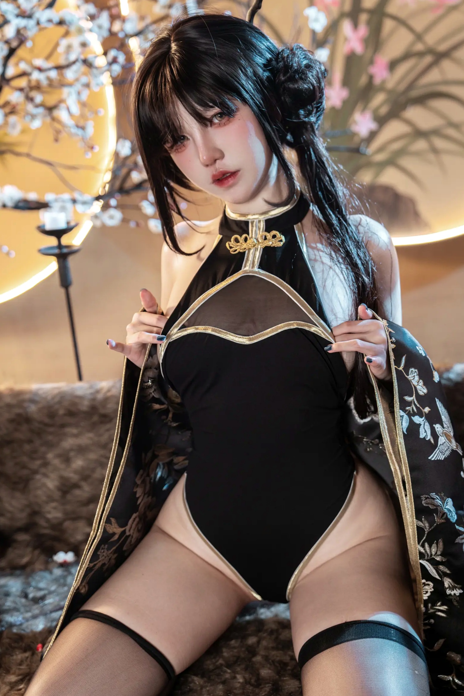 Gallery - 阿薰kaOri - 如烟 [94P] 改良旗袍古风私房照，国风韵味与极致性感完美结合，高冷气质女神制服诱惑系列性感角色扮演旗袍私房照气质 女神私房照_秀色女神 - image 45