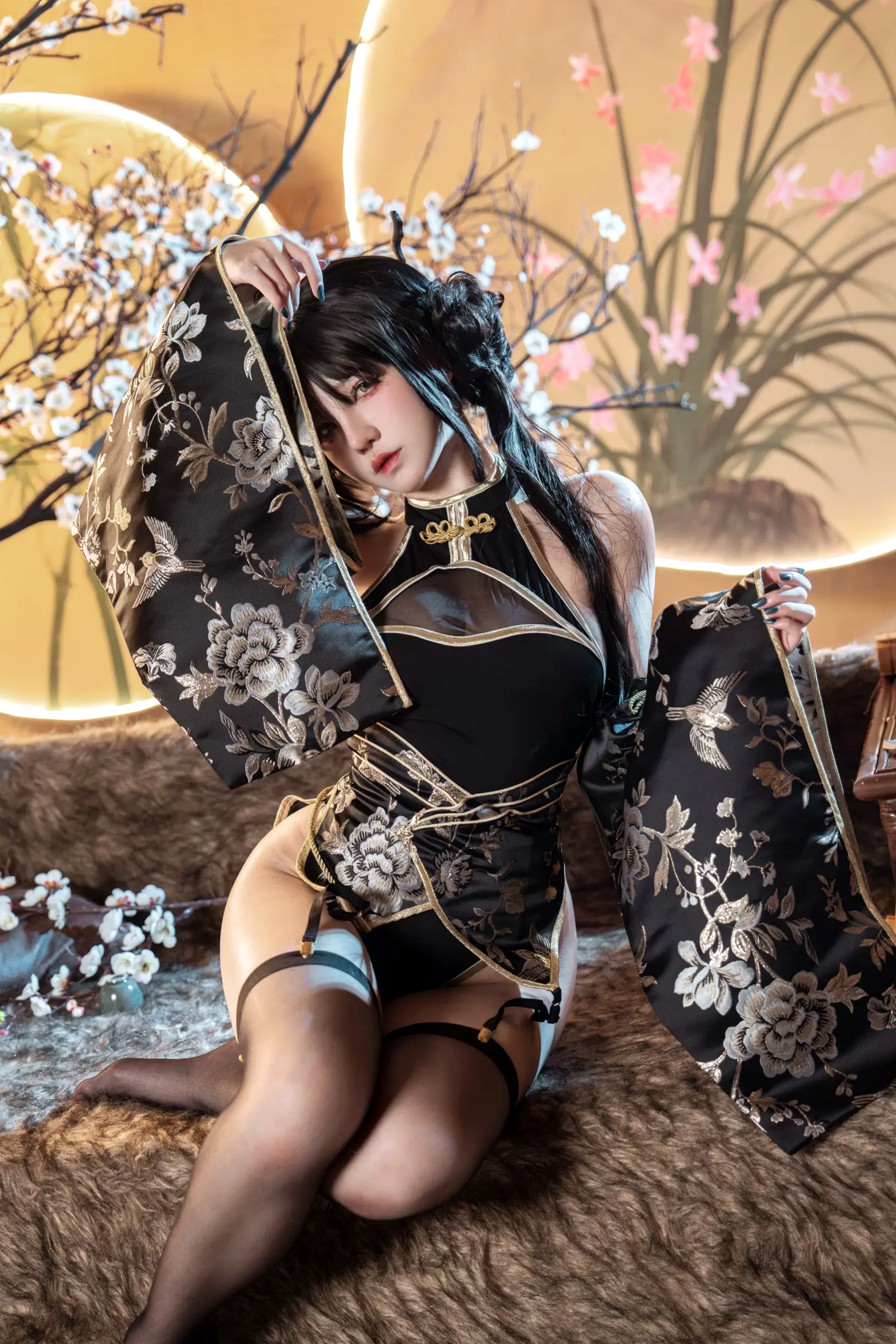 Gallery - 阿薰kaOri - 如烟 [94P] 改良旗袍古风私房照，国风韵味与极致性感完美结合，高冷气质女神制服诱惑系列性感角色扮演旗袍私房照气质 女神私房照_秀色女神 - image 50