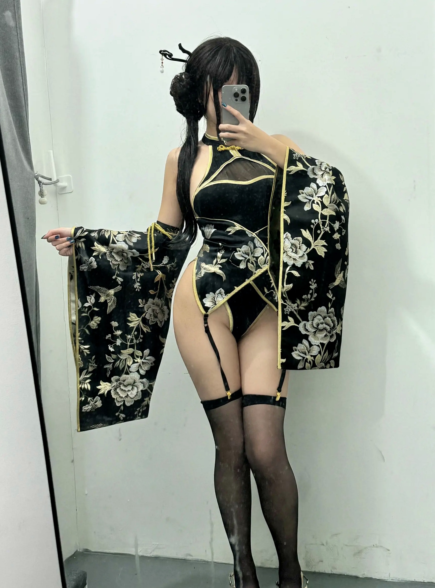 Gallery - 阿薰kaOri - 如烟 [94P] 改良旗袍古风私房照，国风韵味与极致性感完美结合，高冷气质女神制服诱惑系列性感角色扮演旗袍私房照气质 女神私房照_秀色女神 - image 65