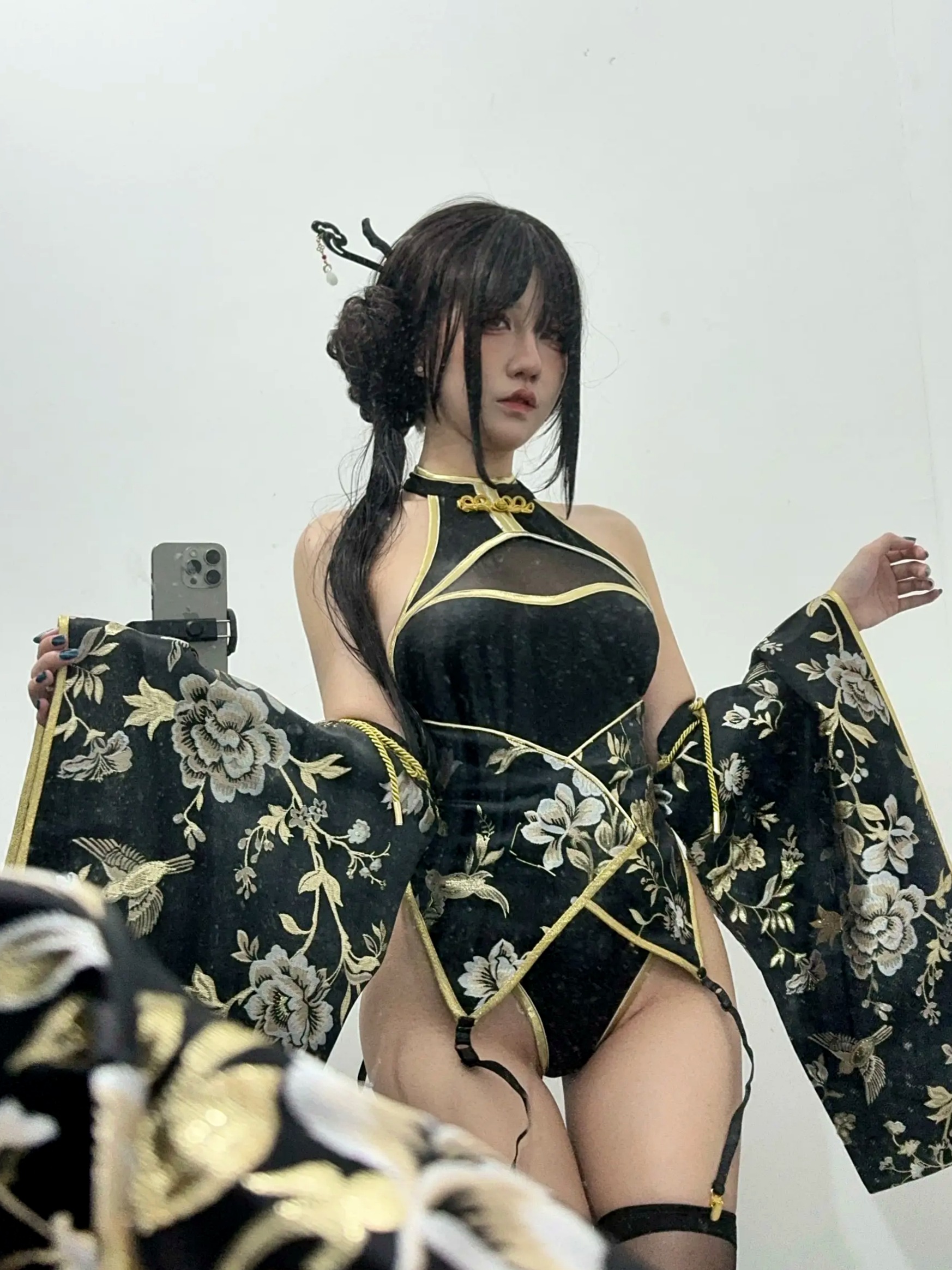 Gallery - 阿薰kaOri - 如烟 [94P] 改良旗袍古风私房照，国风韵味与极致性感完美结合，高冷气质女神制服诱惑系列性感角色扮演旗袍私房照气质 女神私房照_秀色女神 - image 66