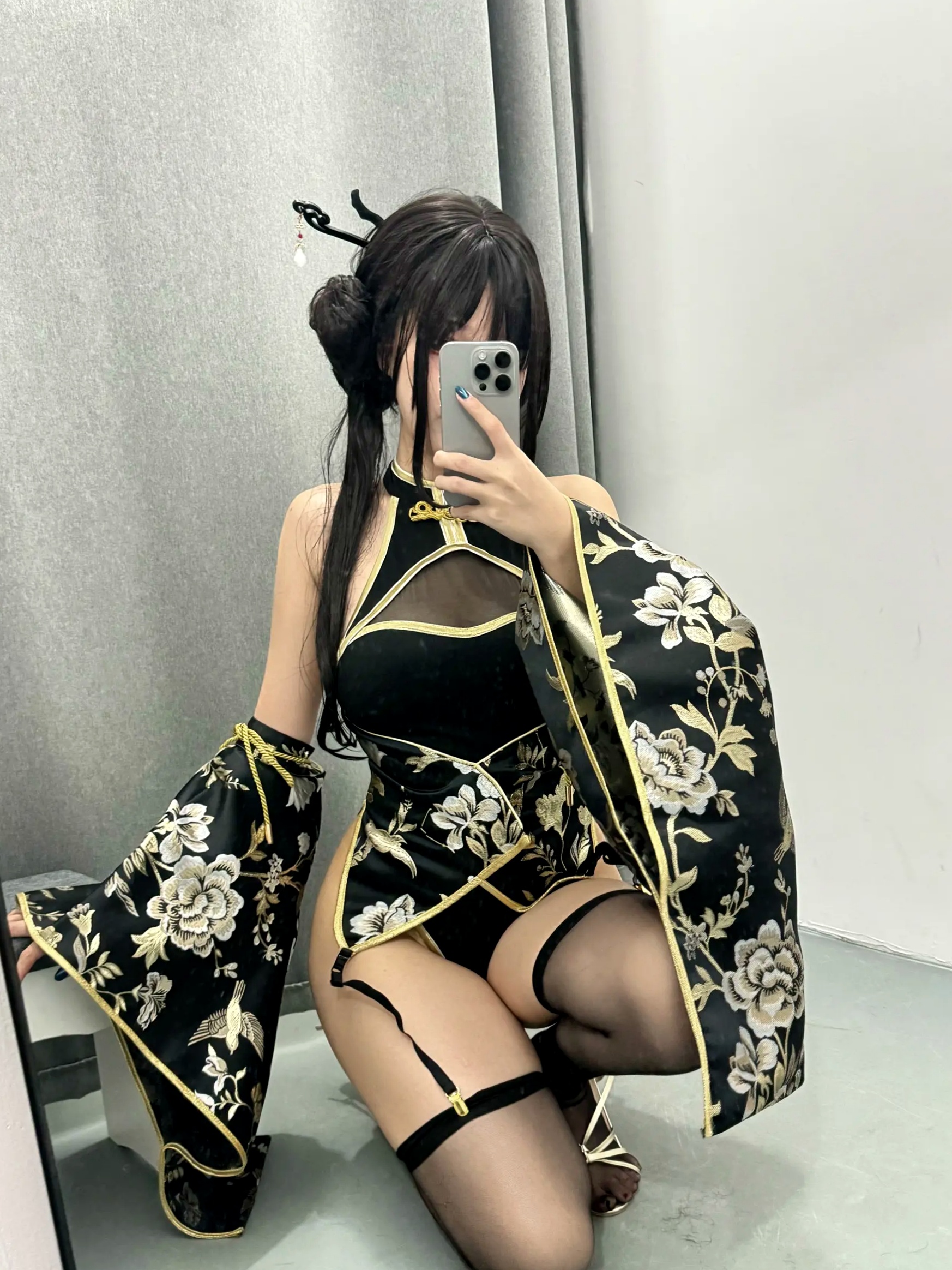 Gallery - 阿薰kaOri - 如烟 [94P] 改良旗袍古风私房照，国风韵味与极致性感完美结合，高冷气质女神制服诱惑系列性感角色扮演旗袍私房照气质 女神私房照_秀色女神 - image 68