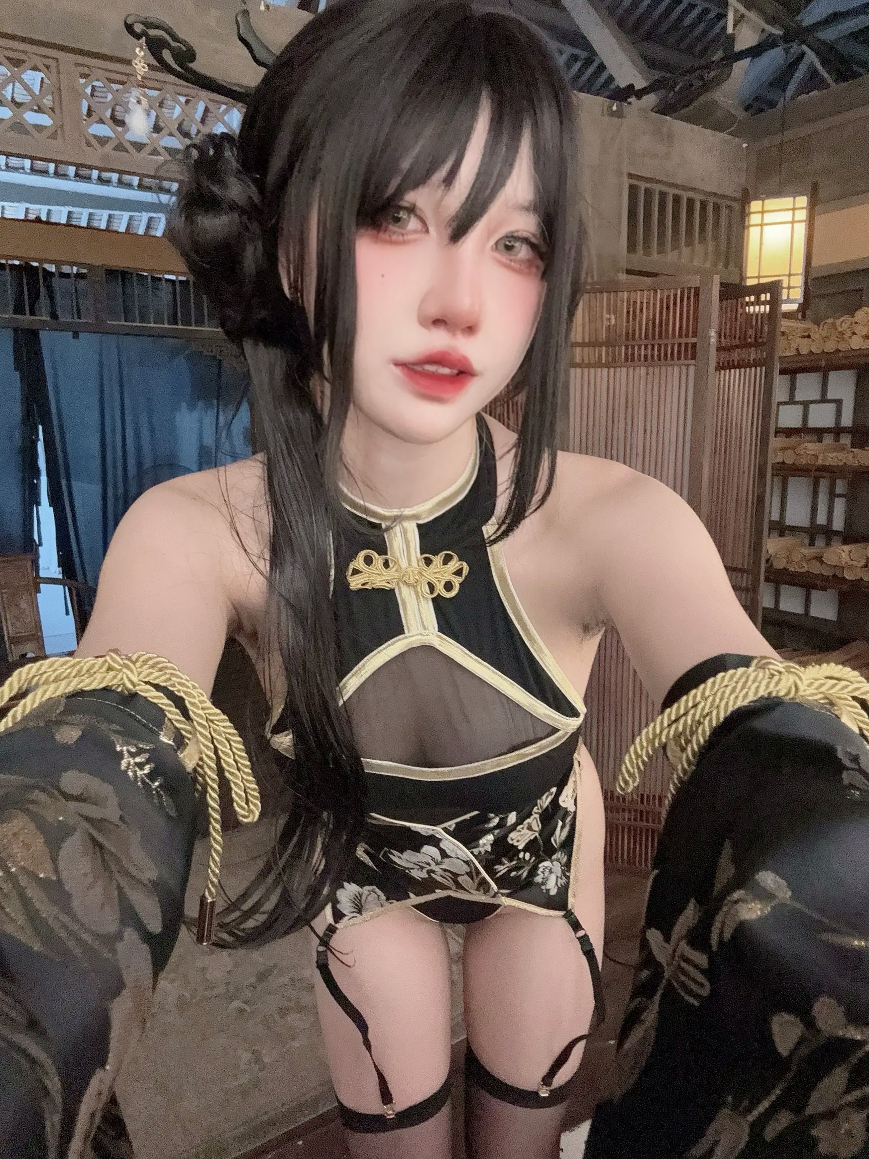 Gallery - 阿薰kaOri - 如烟 [94P] 改良旗袍古风私房照，国风韵味与极致性感完美结合，高冷气质女神制服诱惑系列性感角色扮演旗袍私房照气质 女神私房照_秀色女神 - image 75