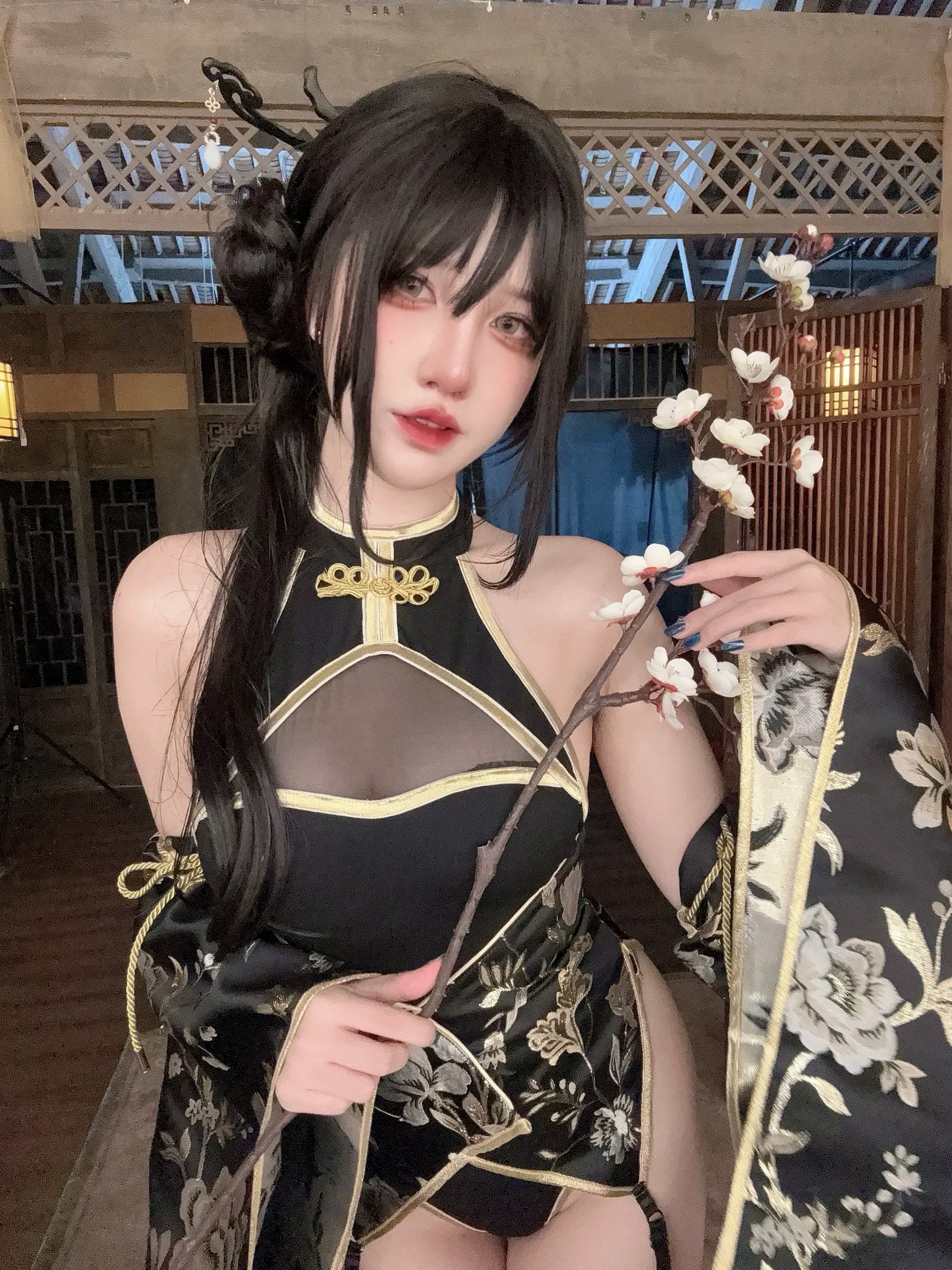 Gallery - 阿薰kaOri - 如烟 [94P] 改良旗袍古风私房照，国风韵味与极致性感完美结合，高冷气质女神制服诱惑系列性感角色扮演旗袍私房照气质 女神私房照_秀色女神 - image 79