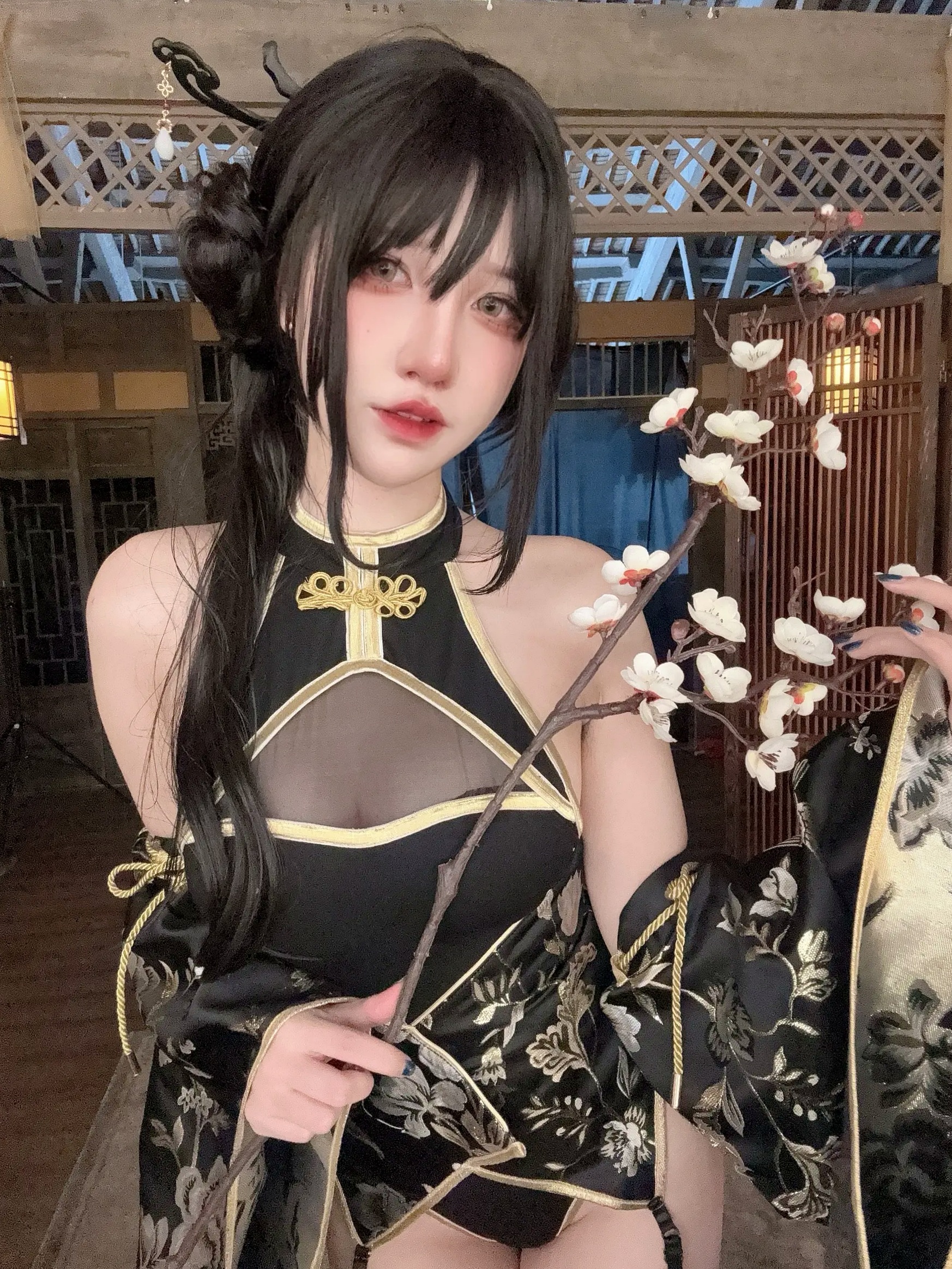 Gallery - 阿薰kaOri - 如烟 [94P] 改良旗袍古风私房照，国风韵味与极致性感完美结合，高冷气质女神制服诱惑系列性感角色扮演旗袍私房照气质 女神私房照_秀色女神 - image 81
