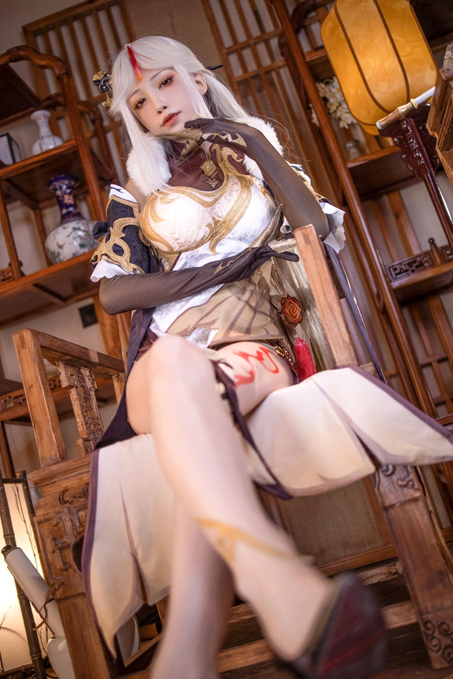 Gallery - 水淼 - Shui Miao -Aqua-凝光原神Cosplay古风写真，古典韵味与极致诱惑完美碰撞，诠释御姐绝美身姿性感角色扮演私房照诱惑 女神私房照_秀色女神 - image 10