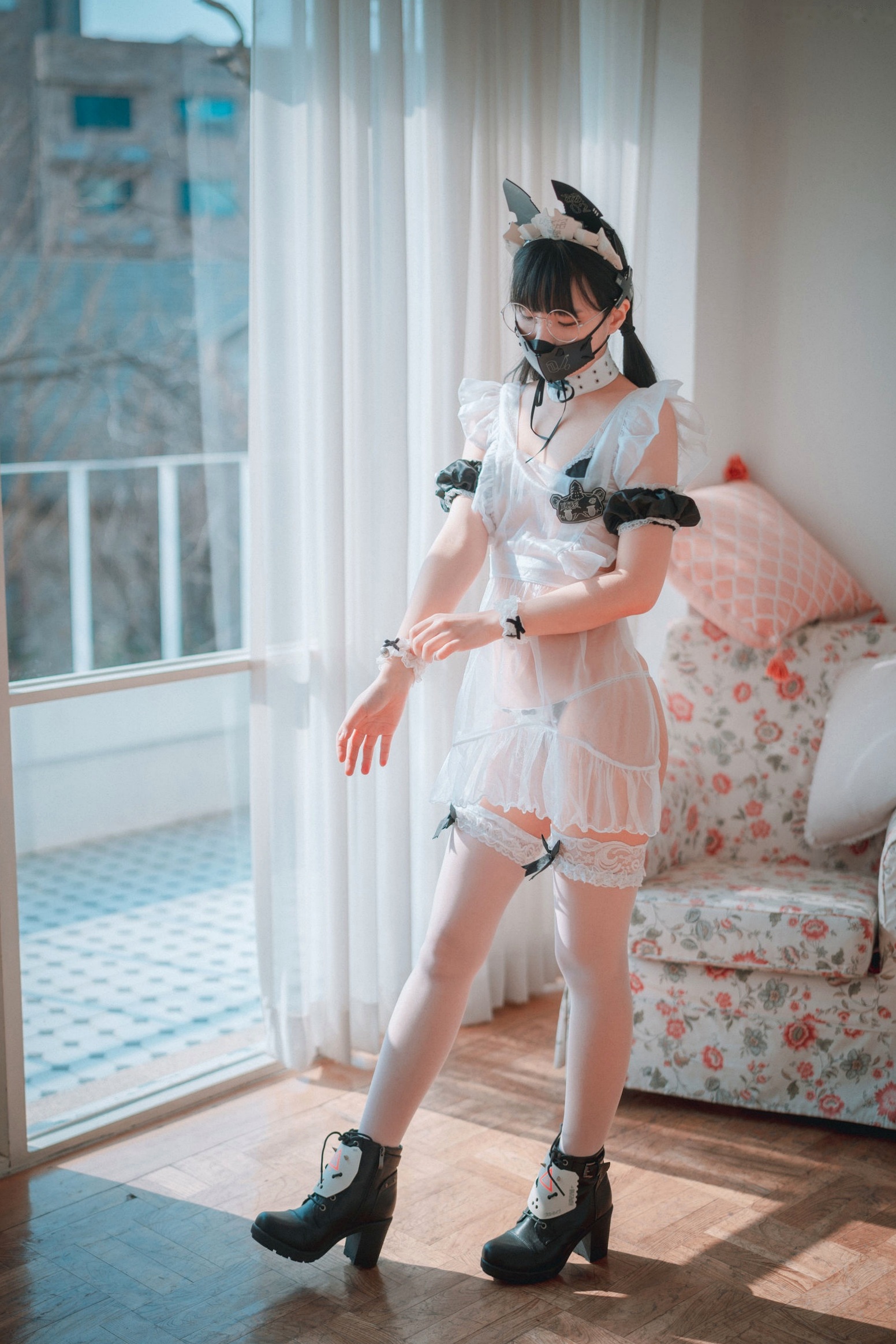 Gallery - 韩国美女Jenny-정제니-赛博朋克科技女仆-豪宅私房制服诱惑-DJAWA写真韩国女仆制服角色扮演性感 女神私房照_秀色女神 - image 16