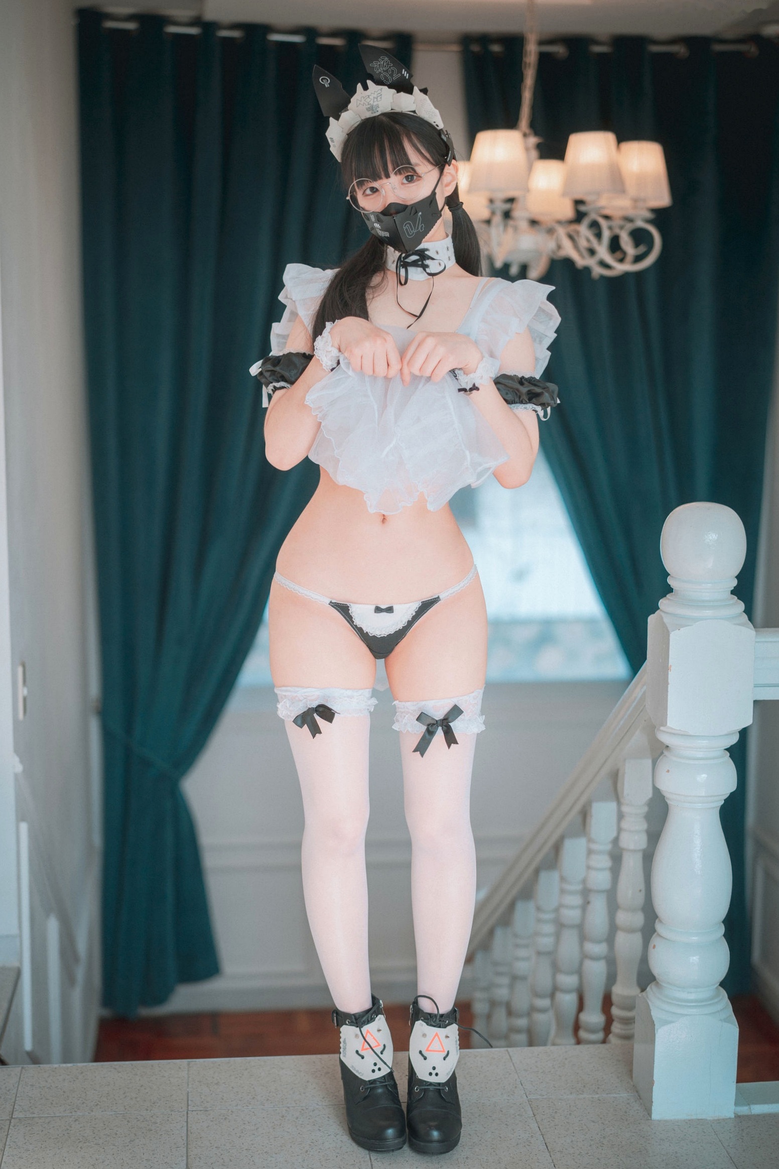 Gallery - 韩国美女Jenny-정제니-赛博朋克科技女仆-豪宅私房制服诱惑-DJAWA写真韩国女仆制服角色扮演性感 女神私房照_秀色女神 - image 33