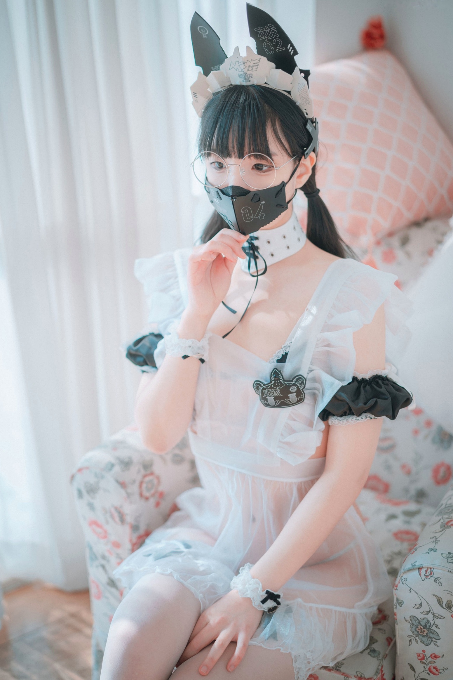 Gallery - 韩国美女Jenny-정제니-赛博朋克科技女仆-豪宅私房制服诱惑-DJAWA写真韩国女仆制服角色扮演性感 女神私房照_秀色女神 - image 35