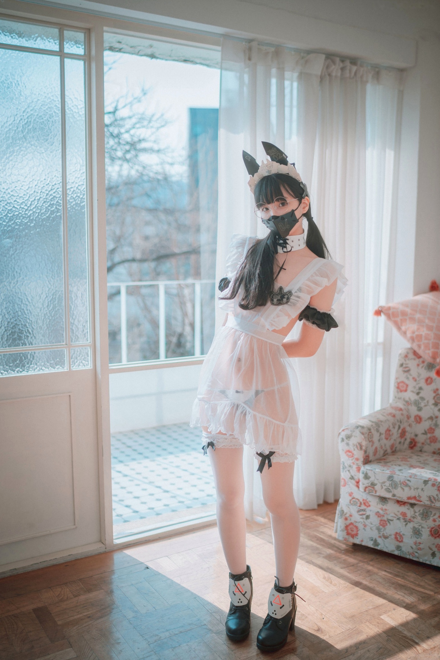 Gallery - 韩国美女Jenny-정제니-赛博朋克科技女仆-豪宅私房制服诱惑-DJAWA写真韩国女仆制服角色扮演性感 女神私房照_秀色女神 - image 65