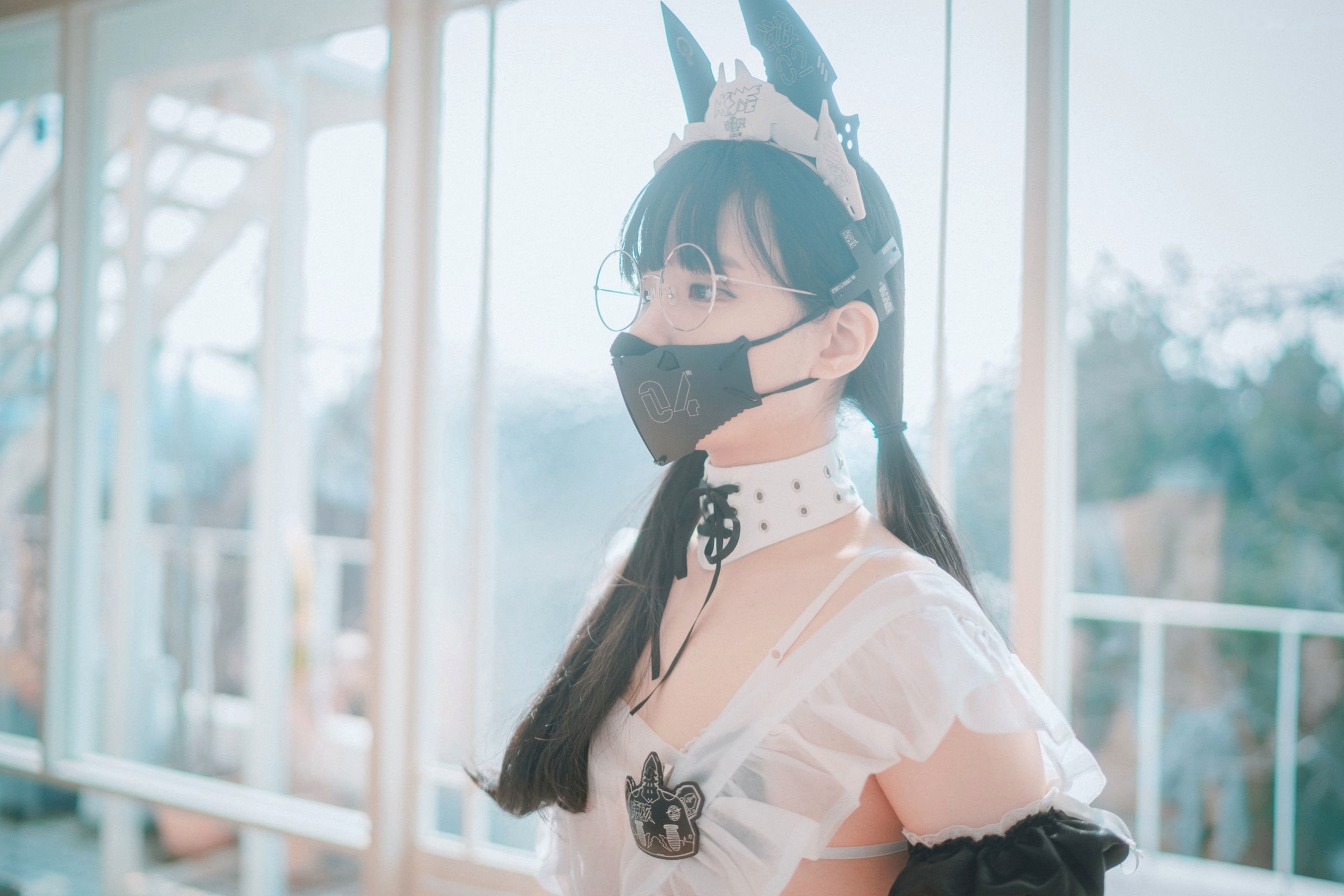 Gallery - 韩国美女Jenny-정제니-赛博朋克科技女仆-豪宅私房制服诱惑-DJAWA写真韩国女仆制服角色扮演性感 女神私房照_秀色女神 - image 74