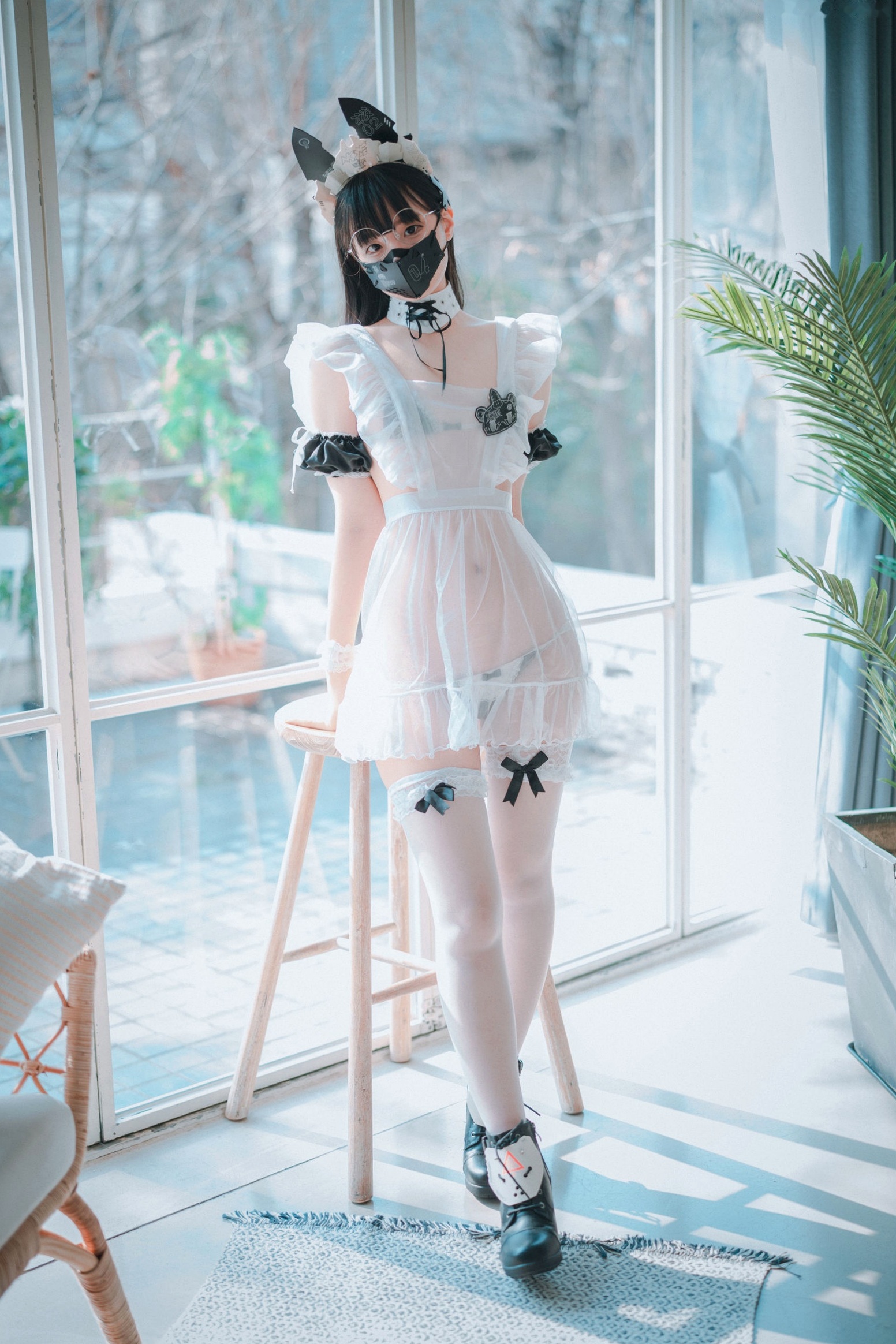 Gallery - 韩国美女Jenny-정제니-赛博朋克科技女仆-豪宅私房制服诱惑-DJAWA写真韩国女仆制服角色扮演性感 女神私房照_秀色女神 - image 81
