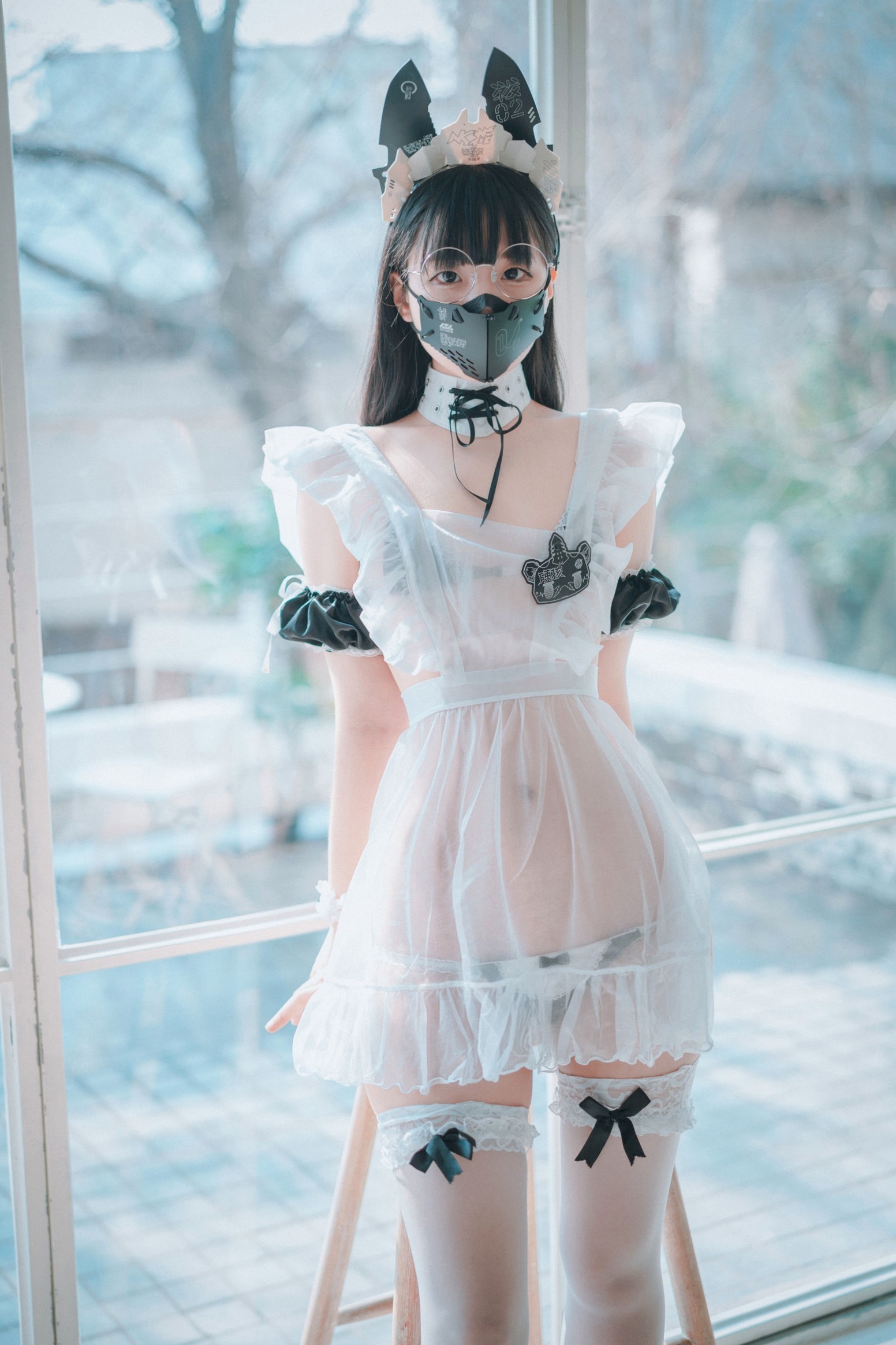 Gallery - 韩国美女Jenny-정제니-赛博朋克科技女仆-豪宅私房制服诱惑-DJAWA写真韩国女仆制服角色扮演性感 女神私房照_秀色女神 - image 84