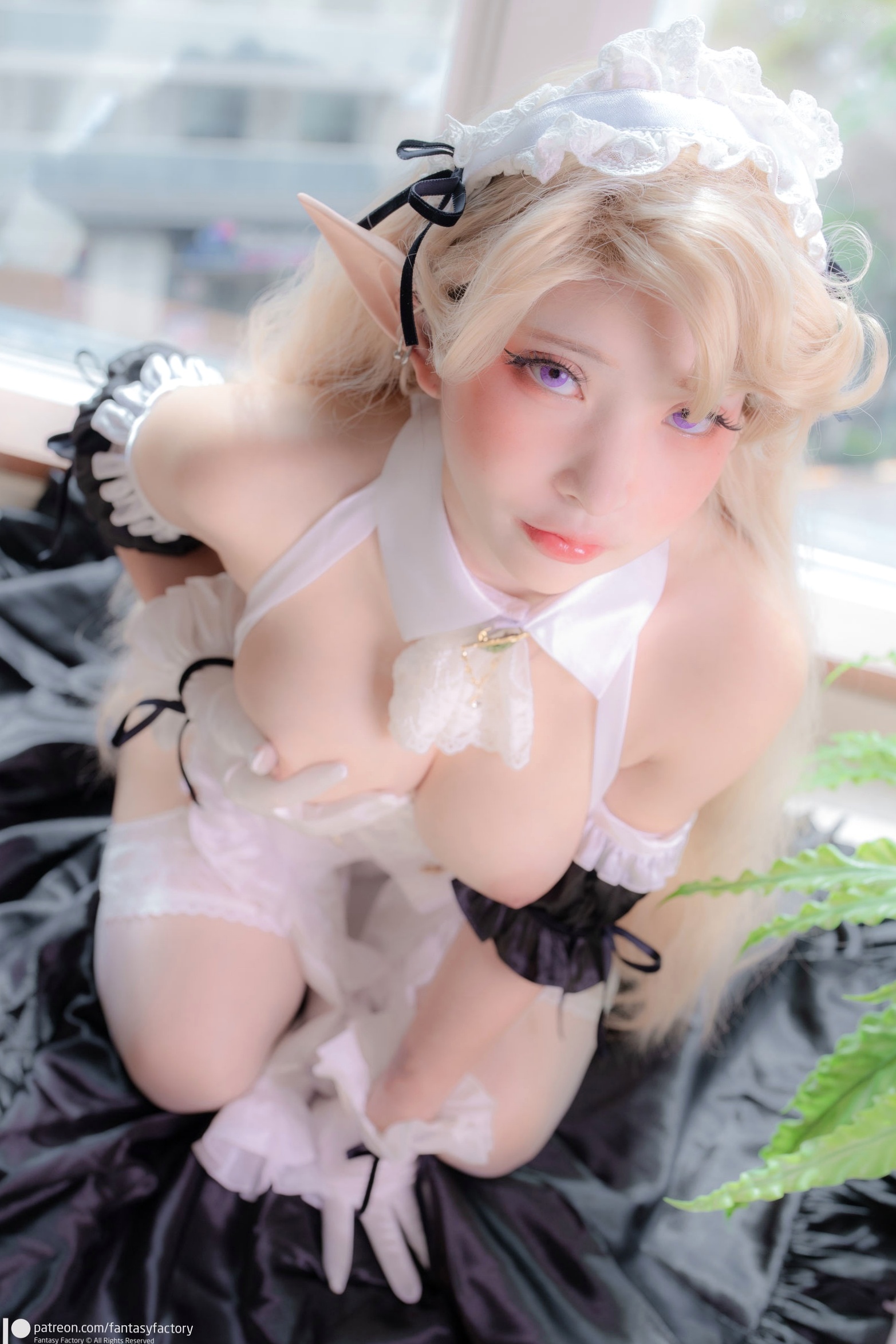 Gallery - Fantasy Factory 小丁Ding 精灵女仆Cosplay 梦幻仙子纯欲诱惑写真集女仆角色扮演诱惑萝莉 女神私房照_秀色女神 - image 15