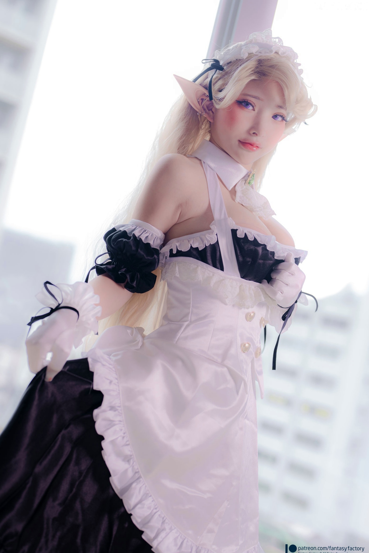 Gallery - Fantasy Factory 小丁Ding 精灵女仆Cosplay 梦幻仙子纯欲诱惑写真集女仆角色扮演诱惑萝莉 女神私房照_秀色女神 - image 17
