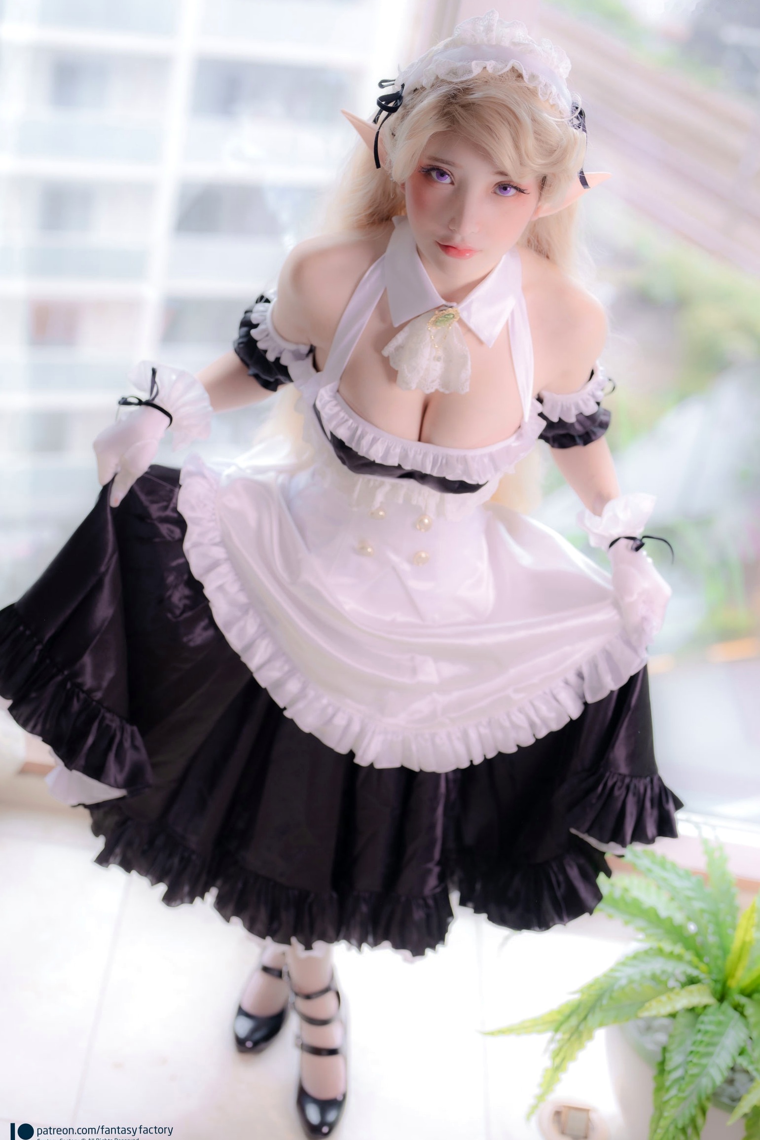 Gallery - Fantasy Factory 小丁Ding 精灵女仆Cosplay 梦幻仙子纯欲诱惑写真集女仆角色扮演诱惑萝莉 女神私房照_秀色女神 - image 18