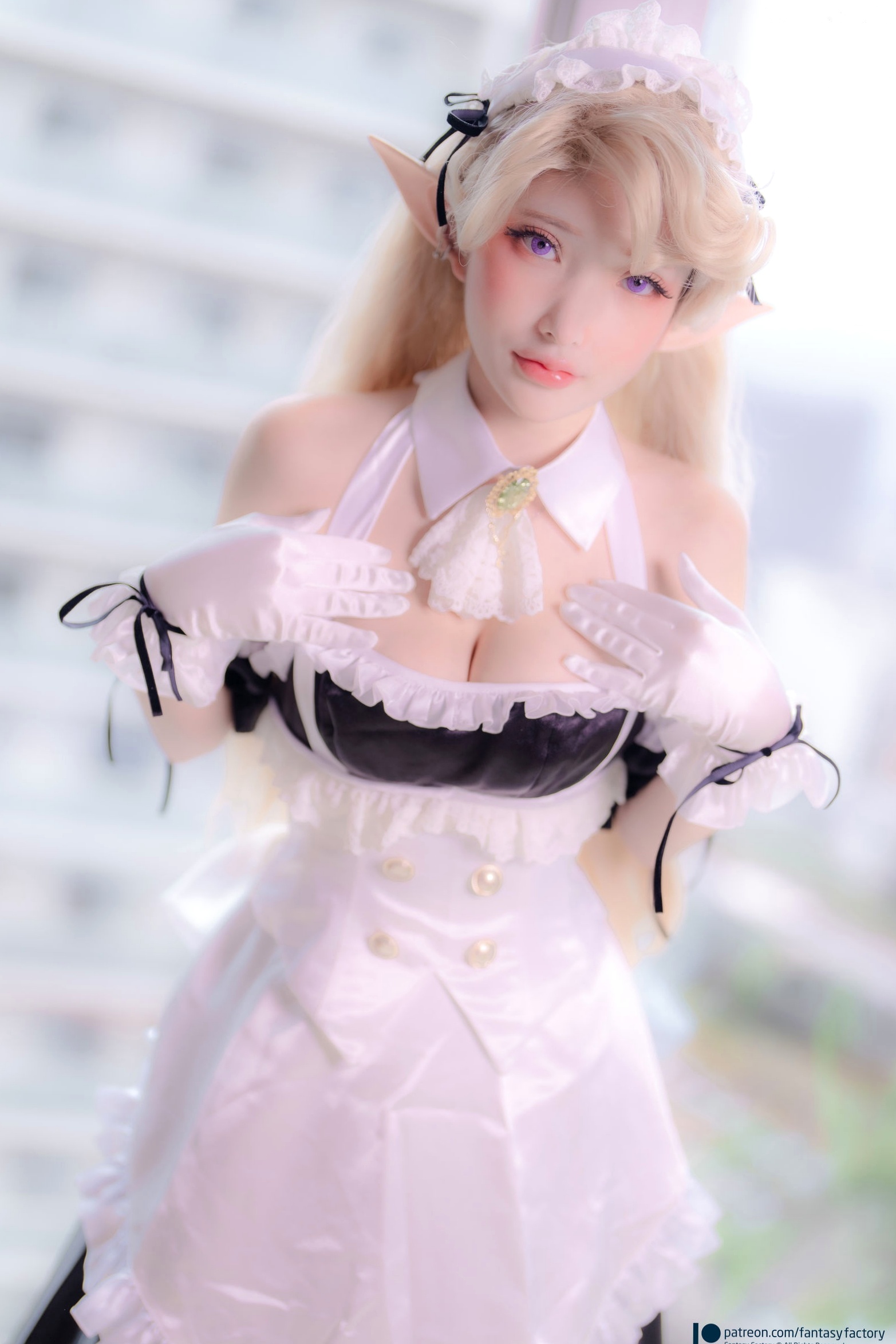 Gallery - Fantasy Factory 小丁Ding 精灵女仆Cosplay 梦幻仙子纯欲诱惑写真集女仆角色扮演诱惑萝莉 女神私房照_秀色女神 - image 20