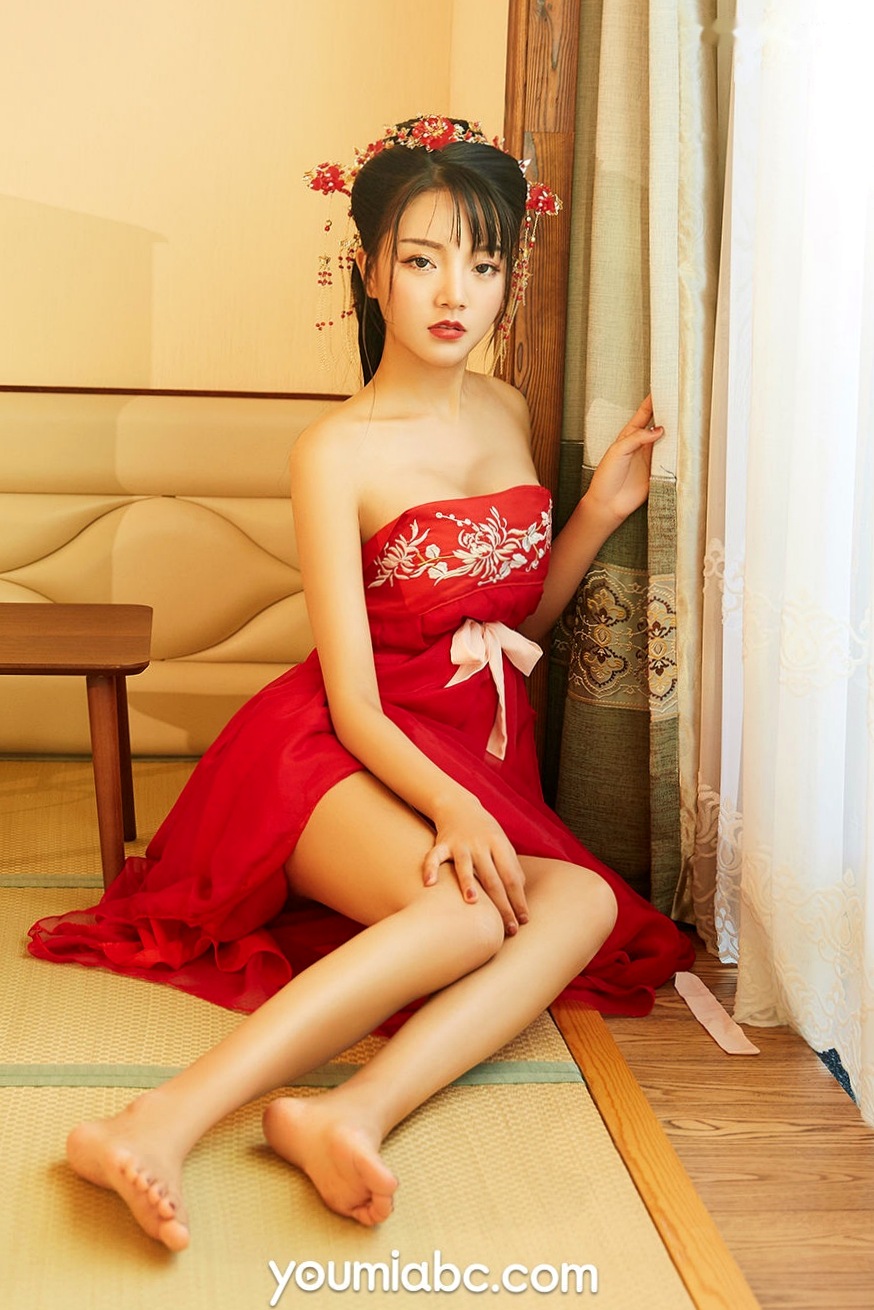 Gallery - YouMi尤蜜-《洞房花烛》中式古典内衣私房写真，双生花唯美演绎，红妆魅影尽显东方性感韵味私房照角色扮演性感诱惑尤蜜荟 - Chiness Model  女神私房照_秀色女神 - image 4